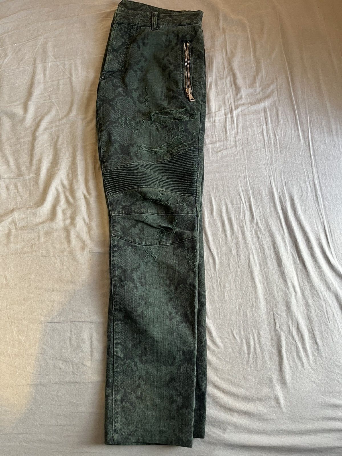 Balmain Balmain biker jeans snakeprint Size US 30 / EU 46 - 7 Thumbnail