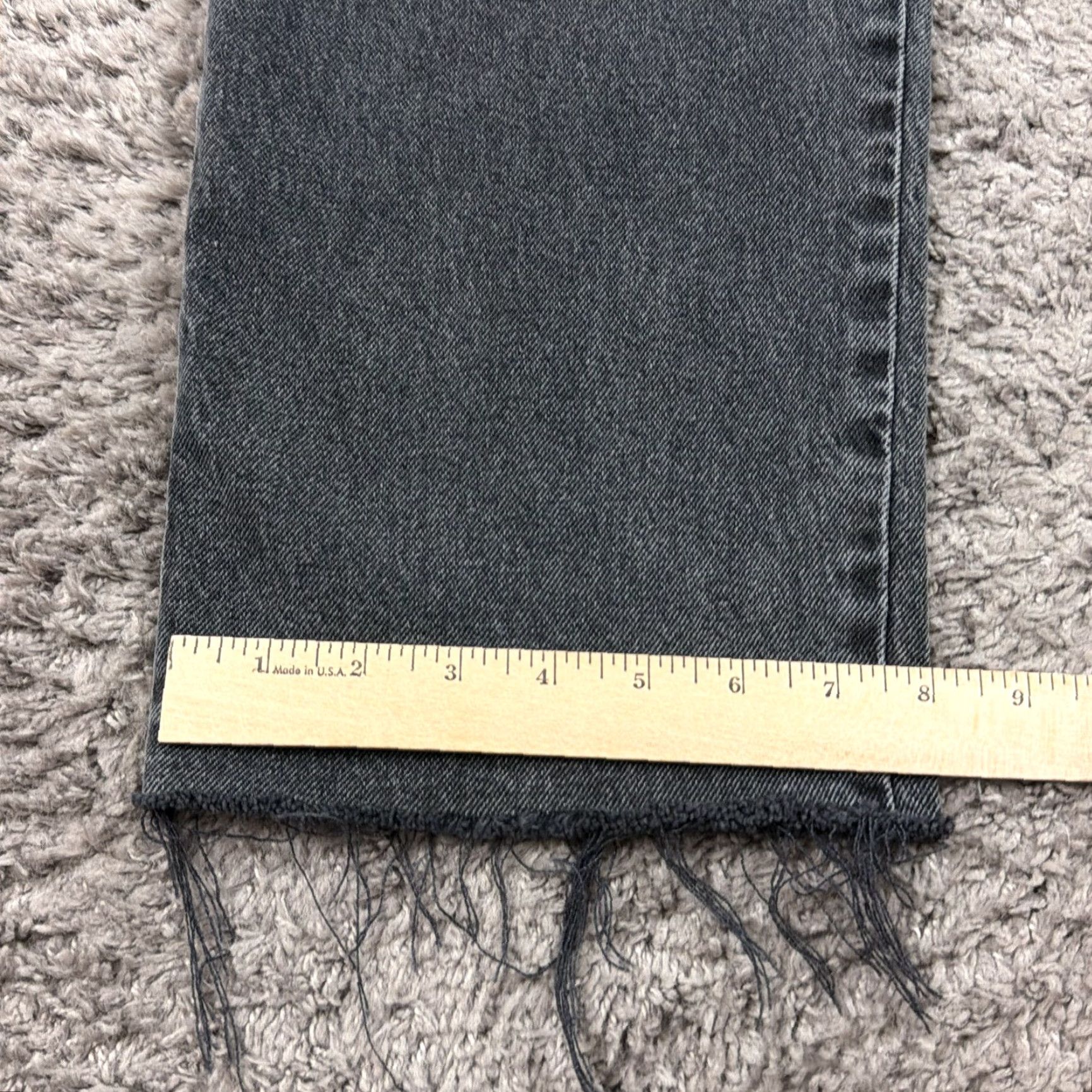 Express Express Jeans Womens 12 Black Straight Leg High Rise Stretch Denim Modern 31x29 Size 34" / US 12 / IT 48 - 7 Thumbnail