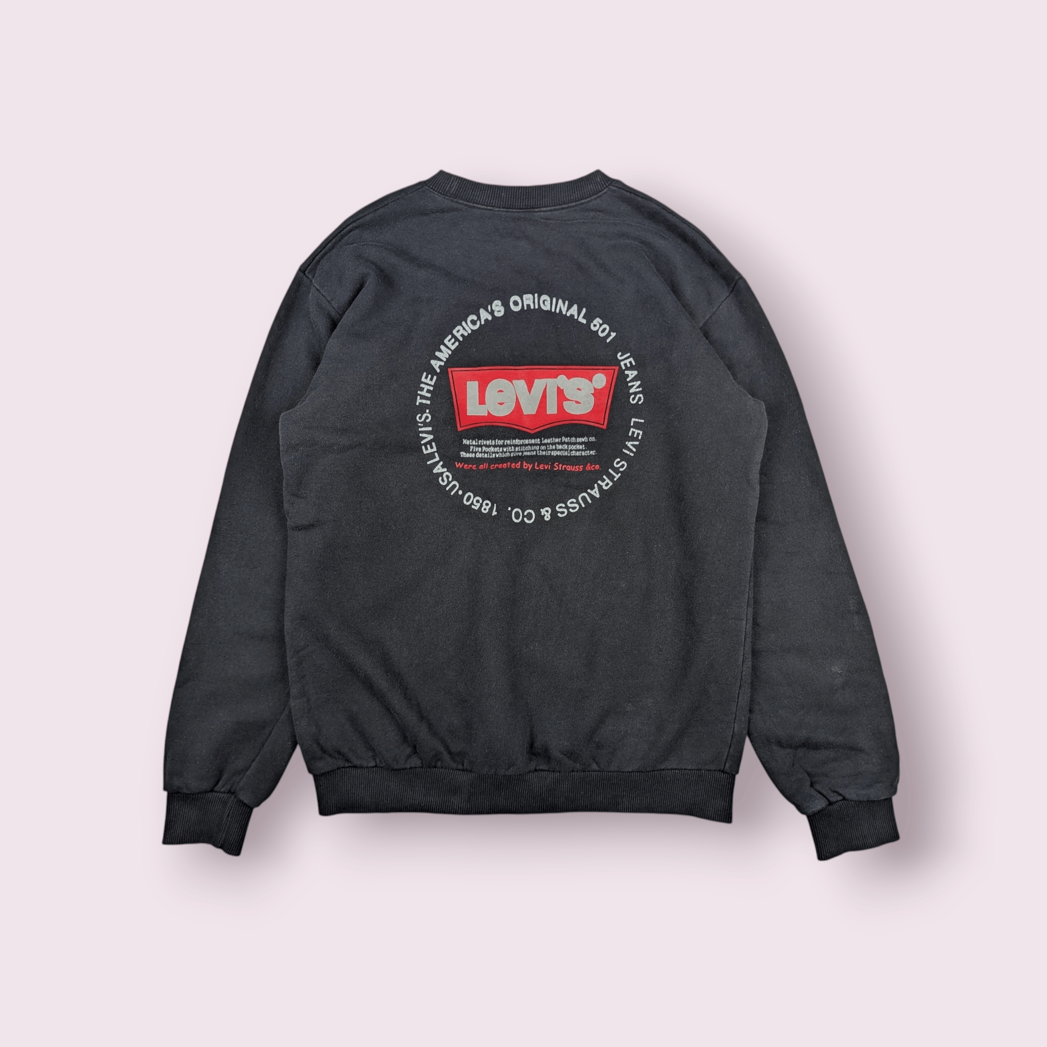 Levi's 90's Vintage LEVIS Classic Big Logo Sweatshirts Jumper Size US M / EU 48-50 / 2 - 2 Thumbnail