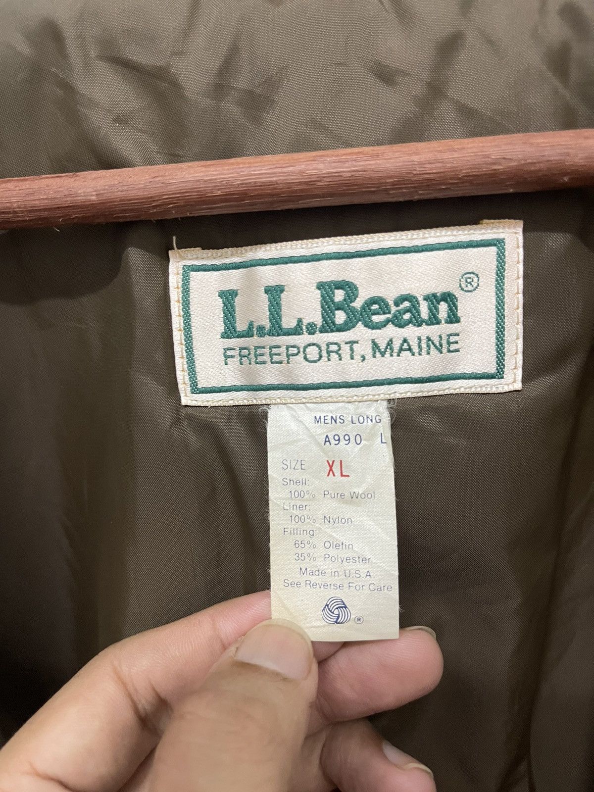L.L. Bean VINTAGE 80’s LL BEAN DUCK CAMOUFLAGE WOOL Made in USA Size US XL / EU 56 / 4 - 6 Thumbnail