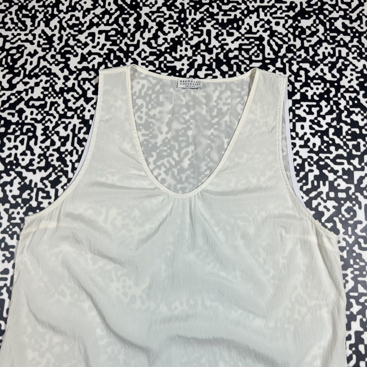 Brunello Cucinelli Vintage Y2K Brunello Cucinelli Luxury Retro Tank Top Blouses Size S / US 4 / IT 40 - 4 Thumbnail