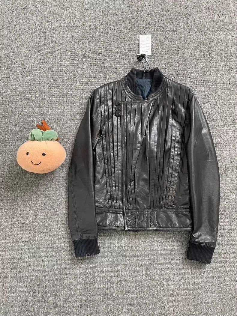 Dior Dior Pleated Bellows Crack Leather Jacket Size US S / EU 44-46 / 1 - 1 Thumbnail