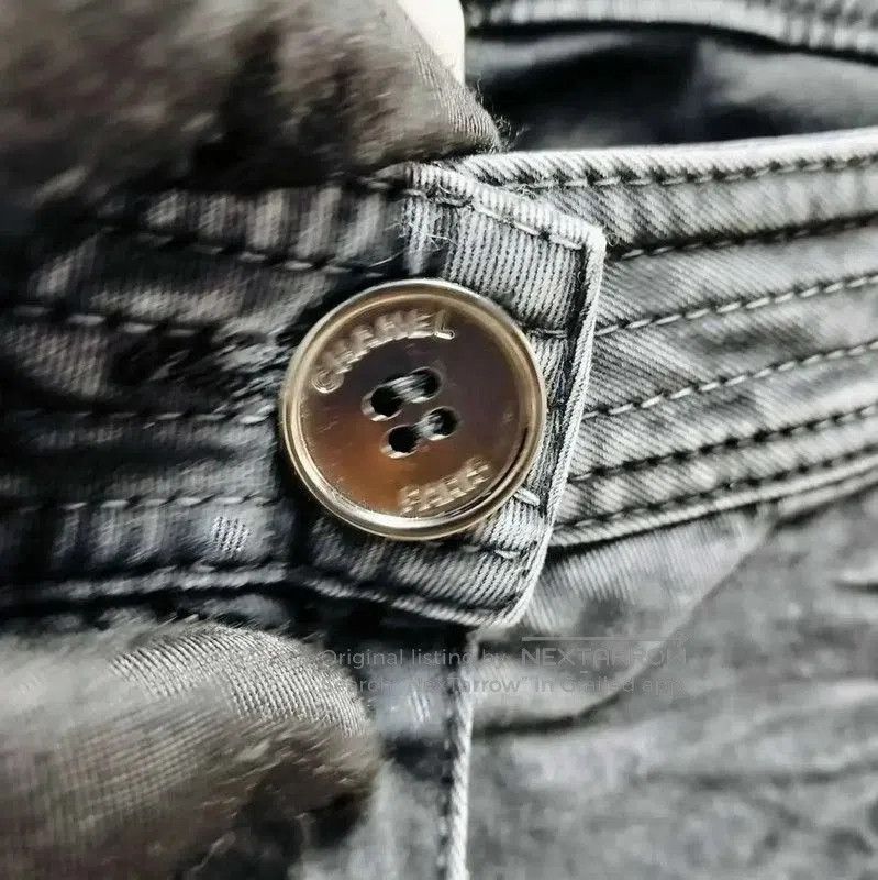 Chanel Chanel Gray Cotton Women's Jeans . Size 30" / US 8 / IT 44 - 3 Thumbnail