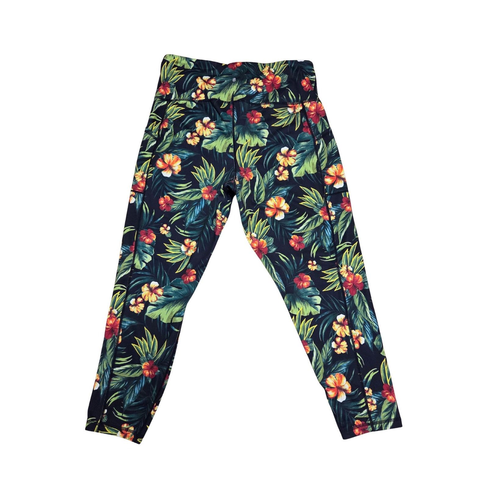 Macys Ideology Floral Hawaii Print Leggings Women’s XL Size 36" / US 14 / IT 50 - 2 Thumbnail