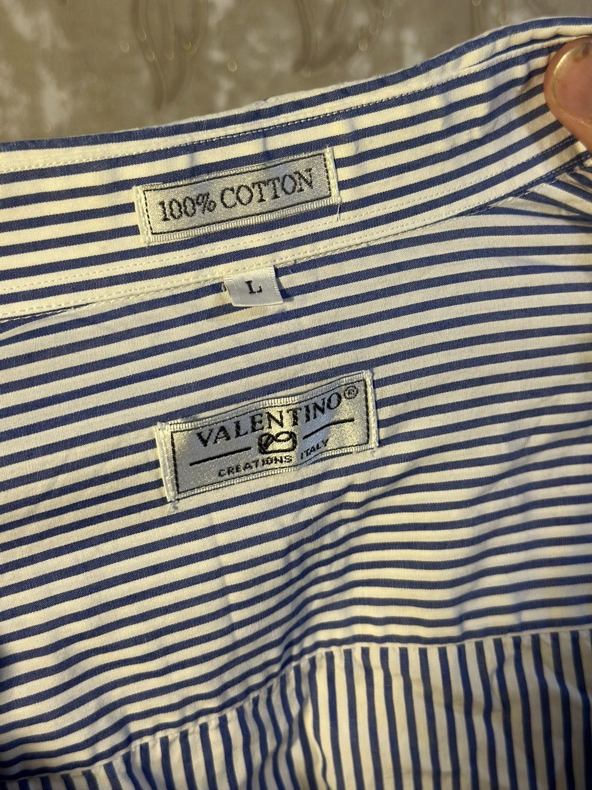 Valentino VINTAGE VALENTINO SHIRT BUTTON UP Size US L / EU 52-54 / 3 - 6 Thumbnail