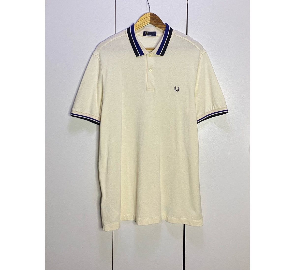 Fred Perry Fred Perry Men’s Polo Shirt | Cream Beige Large Size US L / EU 52-54 / 3 - 1 Thumbnail