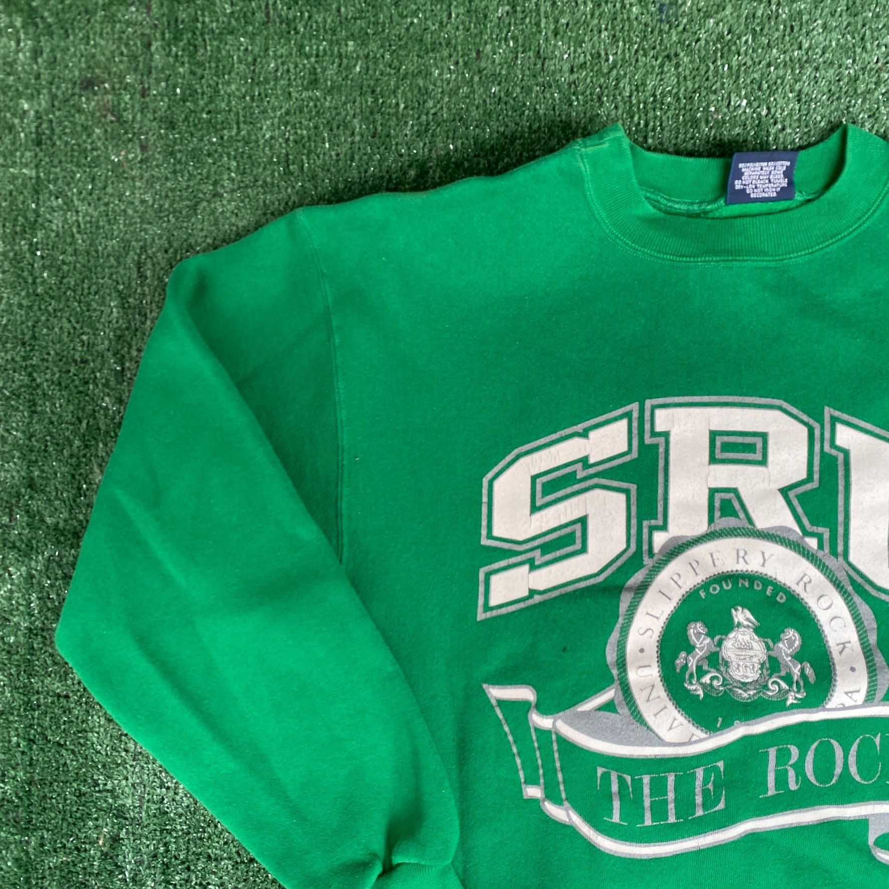 Jansport Vintage 90s Slippery Rock University Crewneck Sweatshirt Size US M / EU 48-50 / 2 - 2 Thumbnail