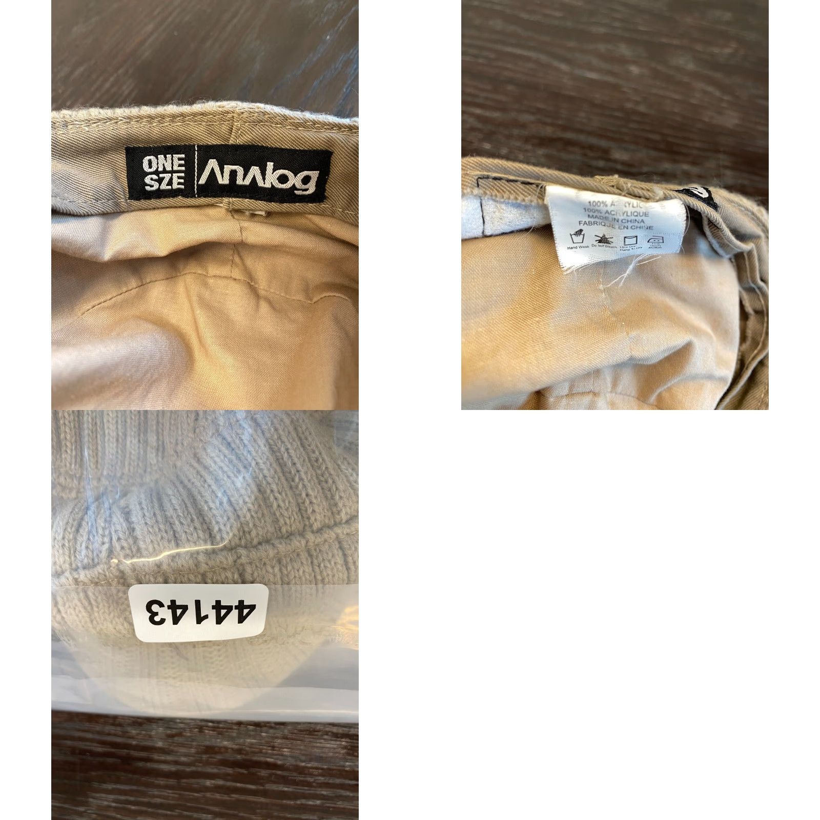 Vintage Analog Mens Beige Knit Newsboy Cap One Size Acrylic Fiddler Fisherman Classic Size ONE SIZE - 8 Thumbnail