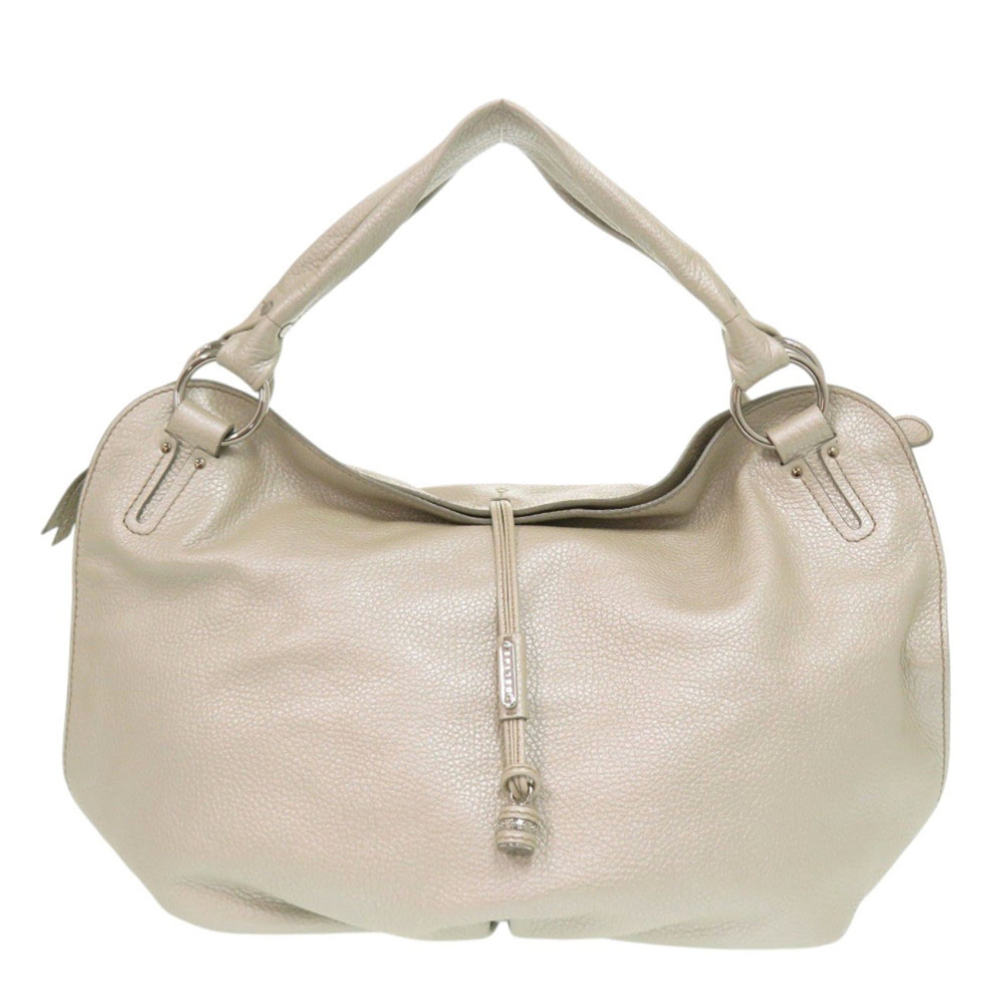 Excellent condition Celine Bittersweet leather champagne silver handbag 0817CELINE