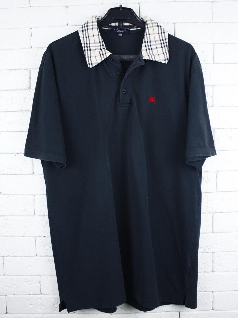 Burberry Burberry London Polo Shirt Nova Check Collar Vintage Size US L / EU 52-54 / 3 - 1 Thumbnail