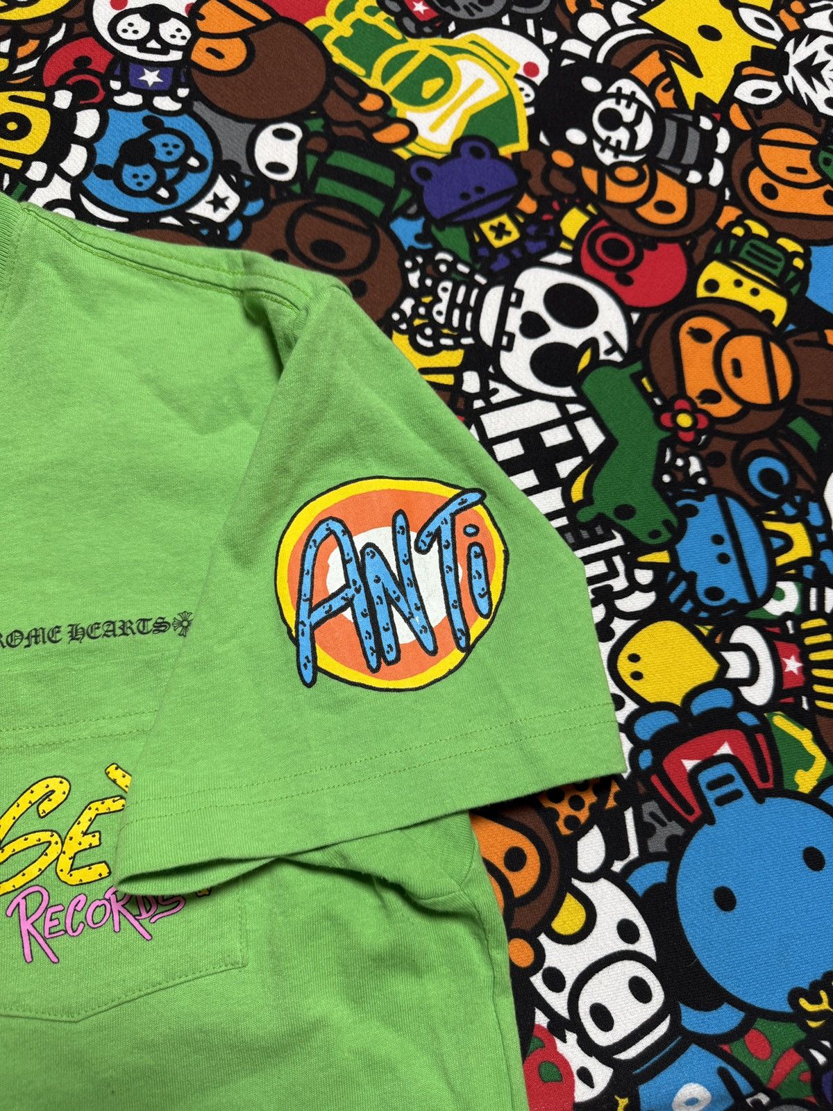 Chrome Hearts Chrome Hearts Matty Boy Green Records Logo Tee Size US M / EU 48-50 / 2 - 5 Thumbnail