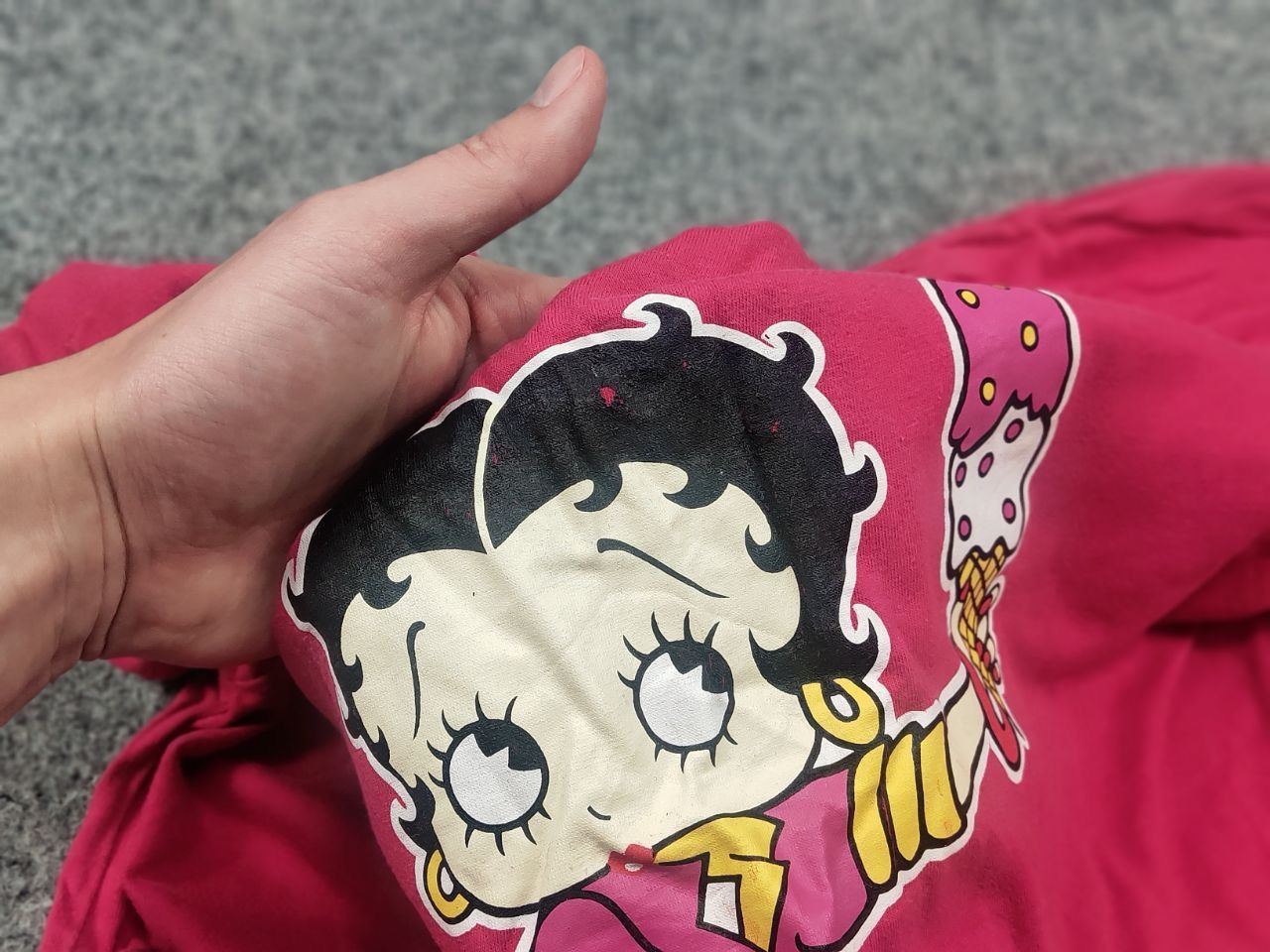 Cartoon Network Vintage 1993s Betty Boop AOP Big Face logo T shirt Cartoon Size US M / EU 48-50 / 2 - 13 Thumbnail