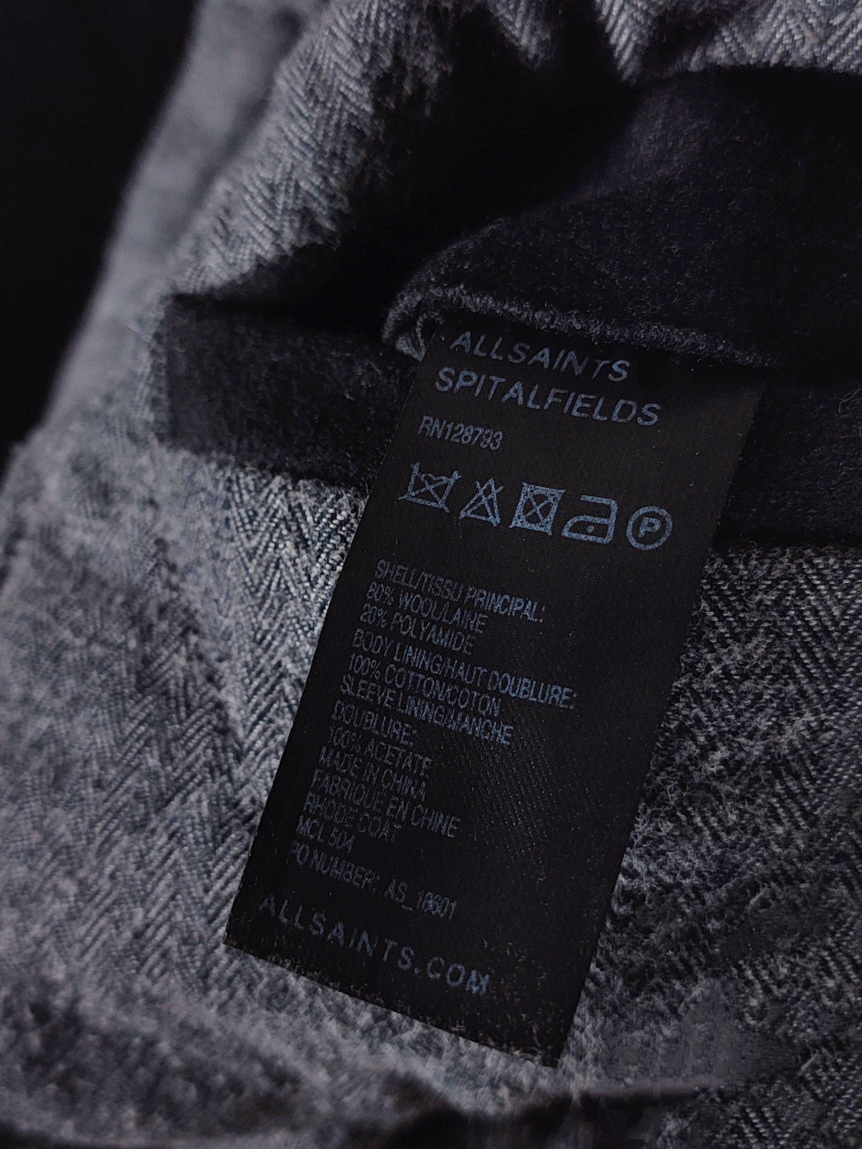 Allsaints Allsaints Wool Rhode Coat Double breasted jacket Size US L / EU 52-54 / 3 - 16 Thumbnail