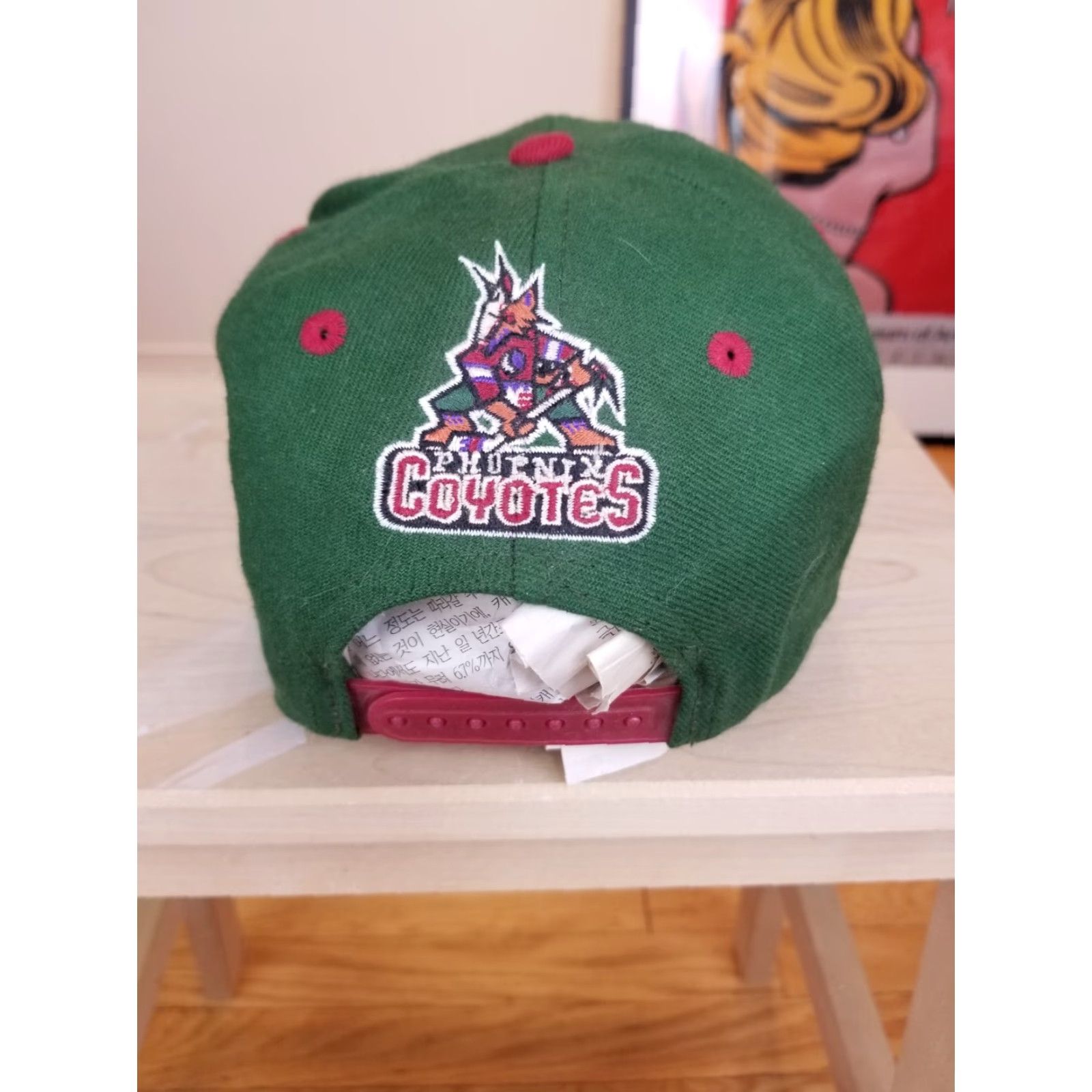 NHL VINTAGE 90's COYOTES PHOENIX NHL HOCKEY 2 TONE SNAPBACK HAT CAP Mens One Size Green Size ONE SIZE - 3 Thumbnail