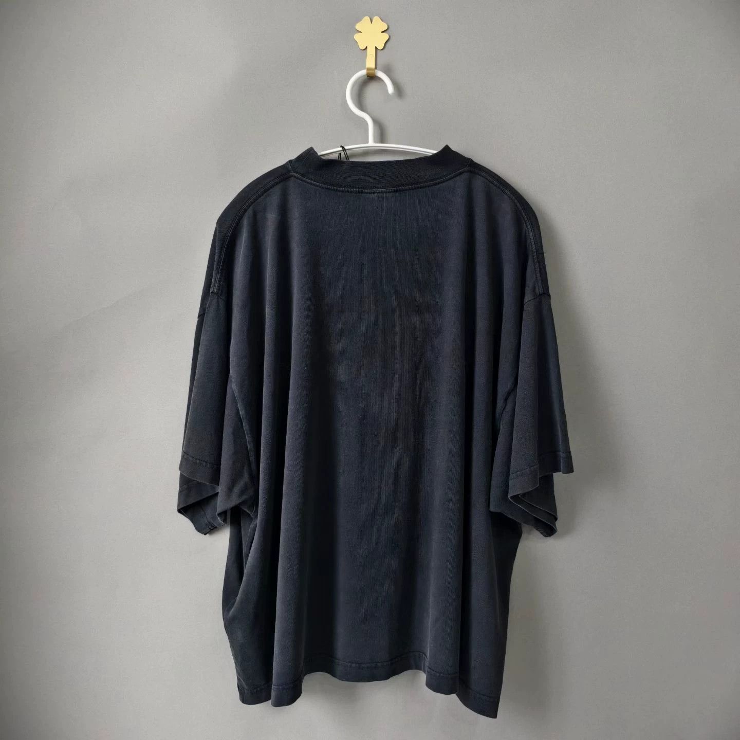 Balenciaga Balenciaga FW24 Logo Unisex Short Crew Tee Black Size US M / EU 48-50 / 2 - 2 Thumbnail