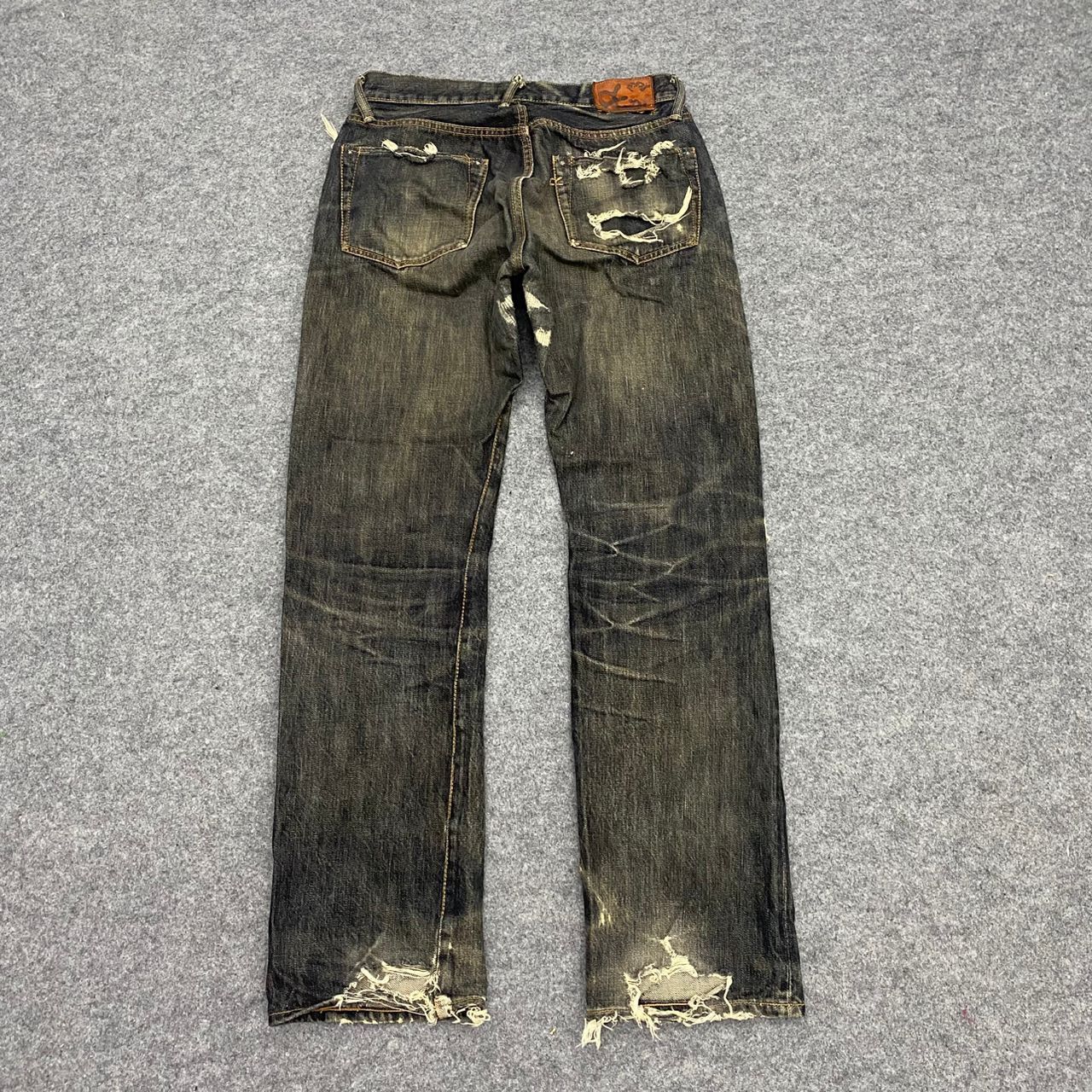 45rpm 💥Best Offer💥Vintage 45 RPM Distressed Denim Size US 29 - 2 Thumbnail