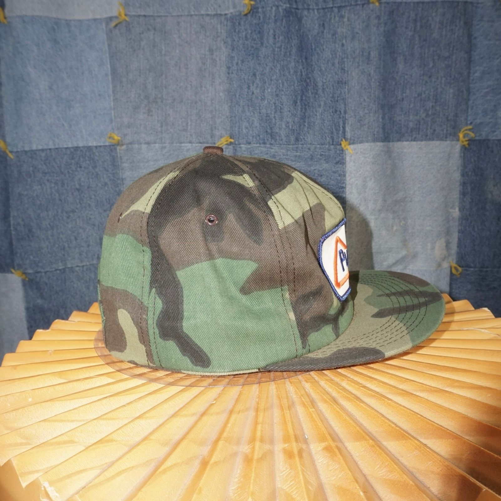 Vintage OSFA - Vintage Y2K PUREGRO embroider patch military camo hat Size ONE SIZE - 5 Thumbnail
