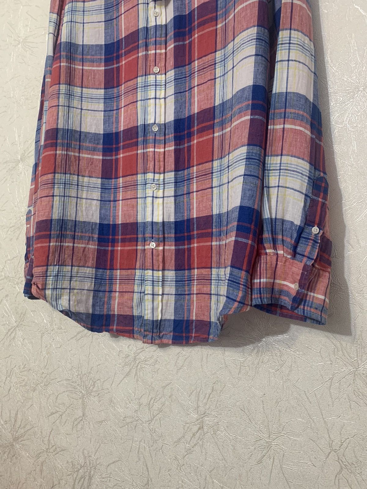 Polo Ralph Lauren Polo Ralph Lauren Relaxed Fir Plaid Multicolor Linen Shirt Size US XL / EU 56 / 4 - 3 Thumbnail