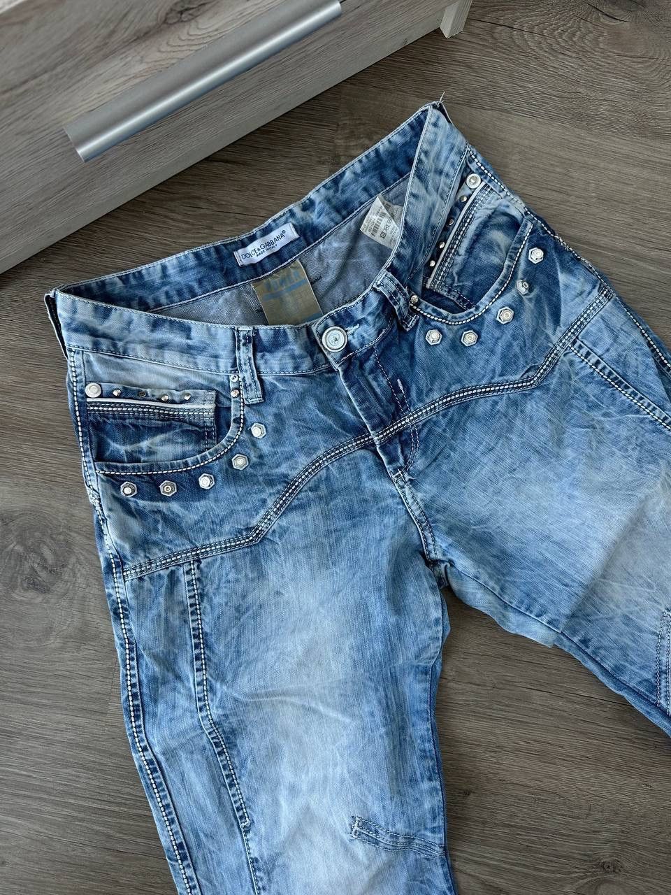 Dolce & Gabbana × Vintage Vintage Dolce Gabbana Blue Denim Avantgarde Pants Size US 32 / EU 48 - 8 Thumbnail