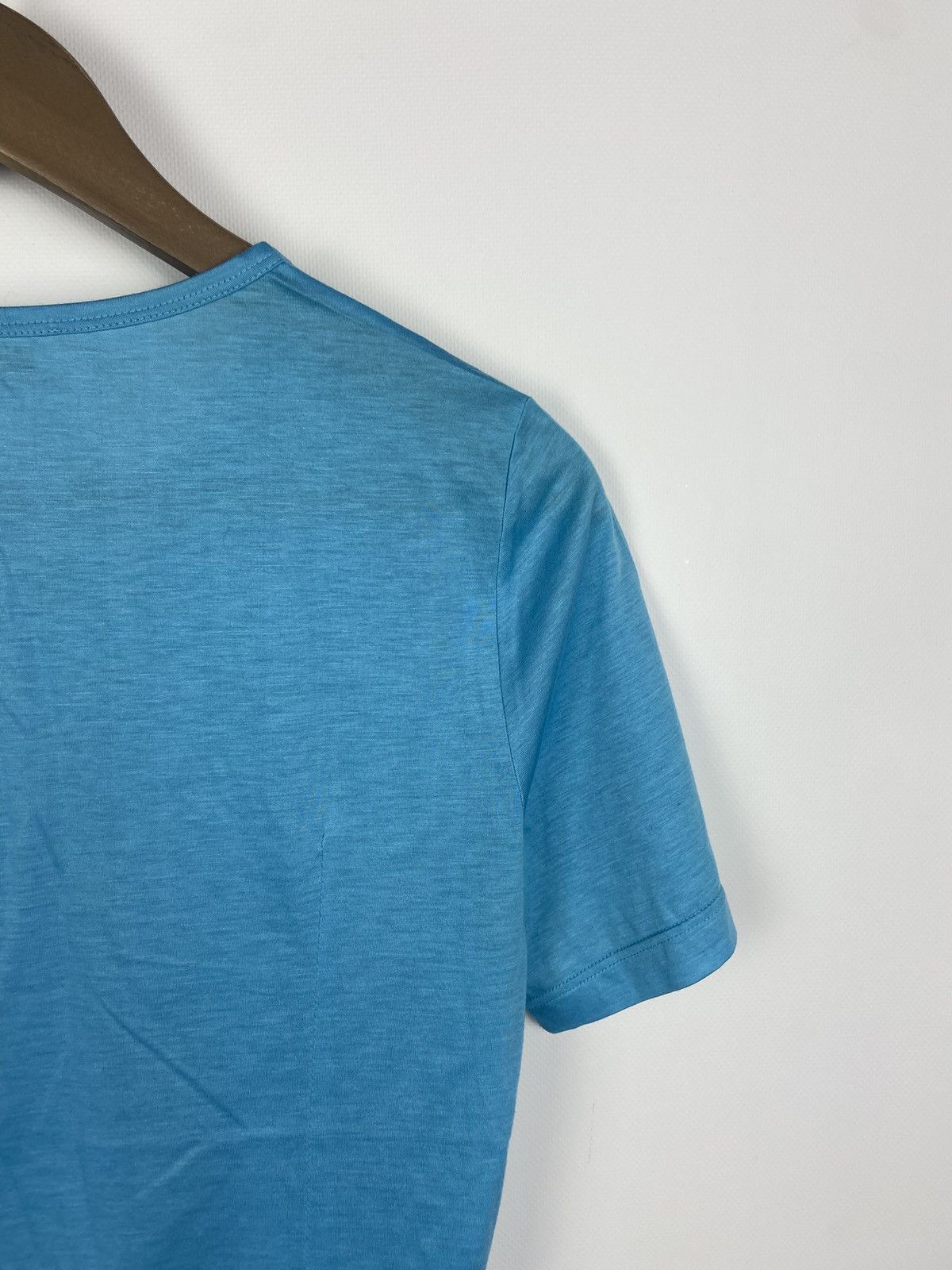 Jil Sander Jil Sander Women's Blue Crewn Neck T-Shirt Sz M Size S / US 4 / IT 40 - 16 Thumbnail