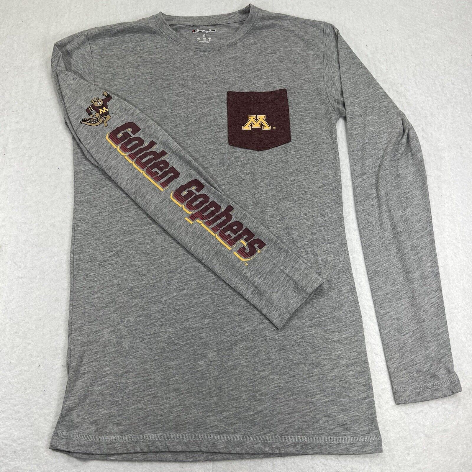 Champion Champion Minnesota Gophers Gray Pocket Graphic T Shirt Size US S / EU 44-46 / 1 - 1 Thumbnail