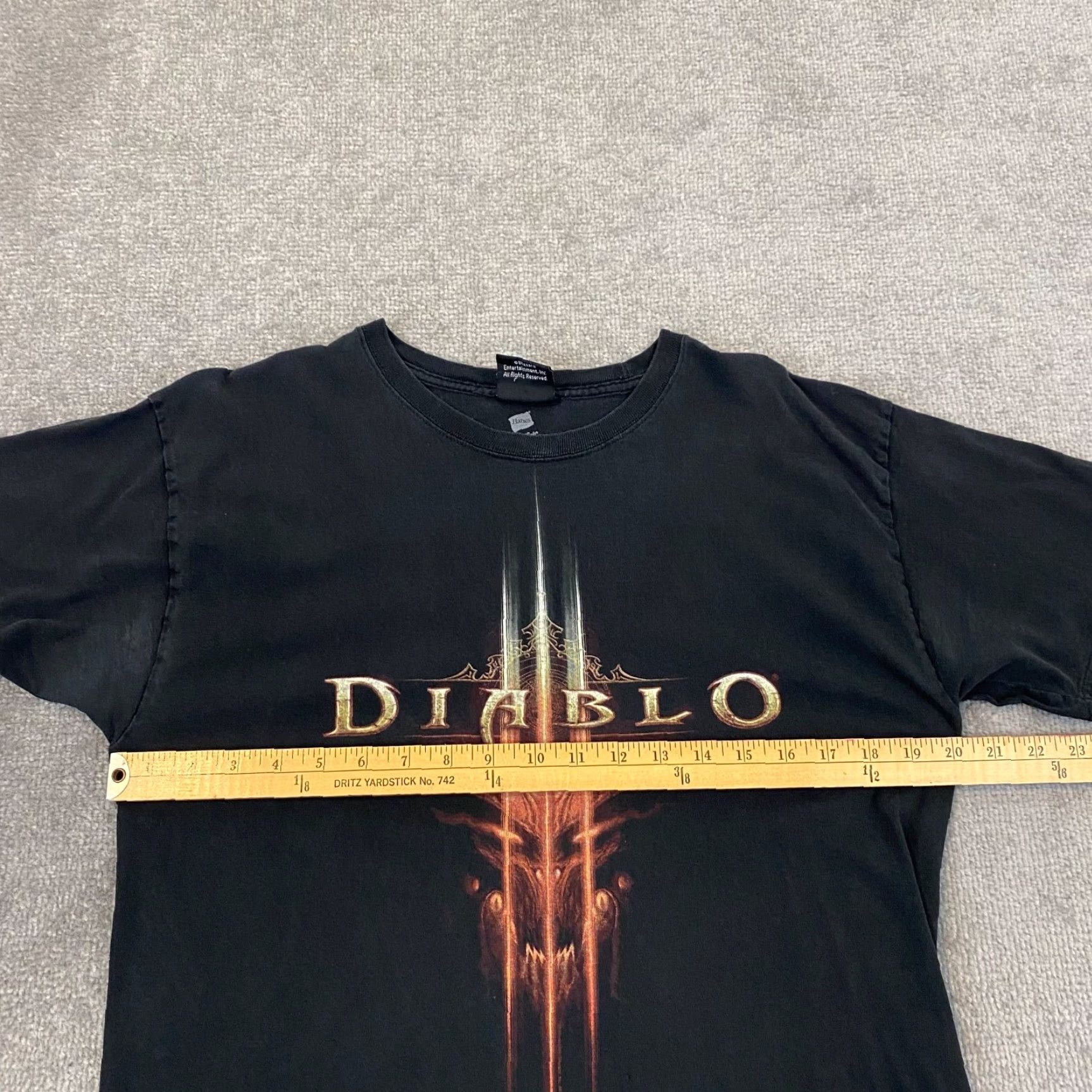 Doublet VINTAGE Diablo x Jinx Shirt Mens Large Blizzard Double Sided Tee Goth Grunge Y2K Size US L / EU 52-54 / 3 - 6 Thumbnail