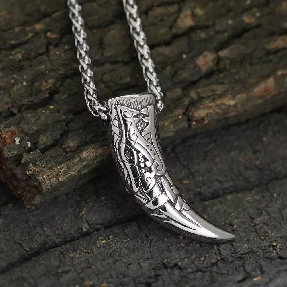 Jewelry Wolf Teeth Pendant Necklace Size ONE SIZE - 1 Thumbnail