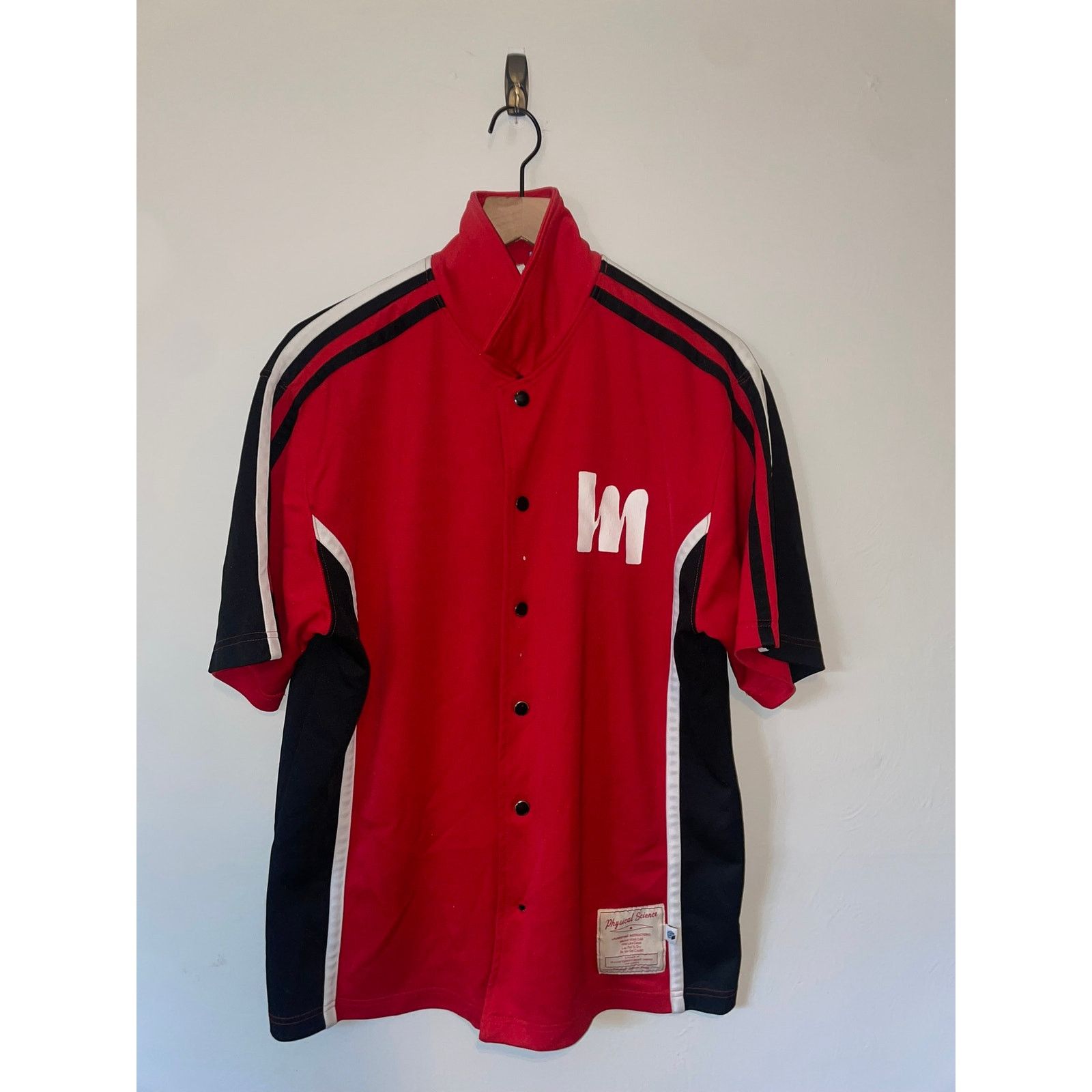 Vintage VintagePhysical Science Jersey Red Phys.Sci Red Button Down Size US M / EU 48-50 / 2 - 1 Thumbnail