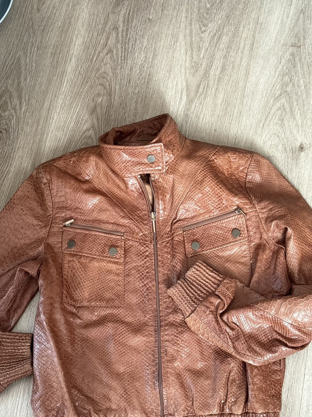 Kenneth Cole Kenneth Cole Leather Bomber Size L / US 10 / IT 46 - 1 Thumbnail
