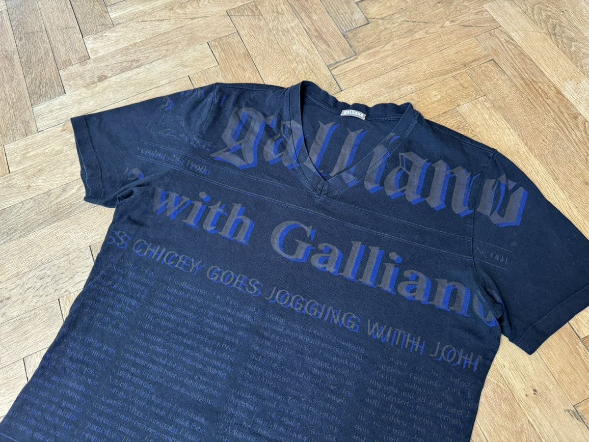 John Galliano Vintage Galliano Gazette Newspaper 3D Black T-Shirt L Size US L / EU 52-54 / 3 - 3 Thumbnail