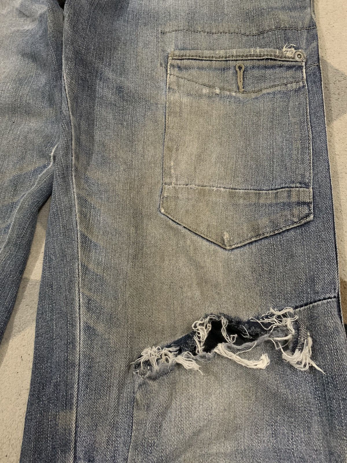 Japanese Brand Japanese Brand Mud Wash Double Knee Multipockets Cargo Jeans Size US 32 / EU 48 - 8 Thumbnail