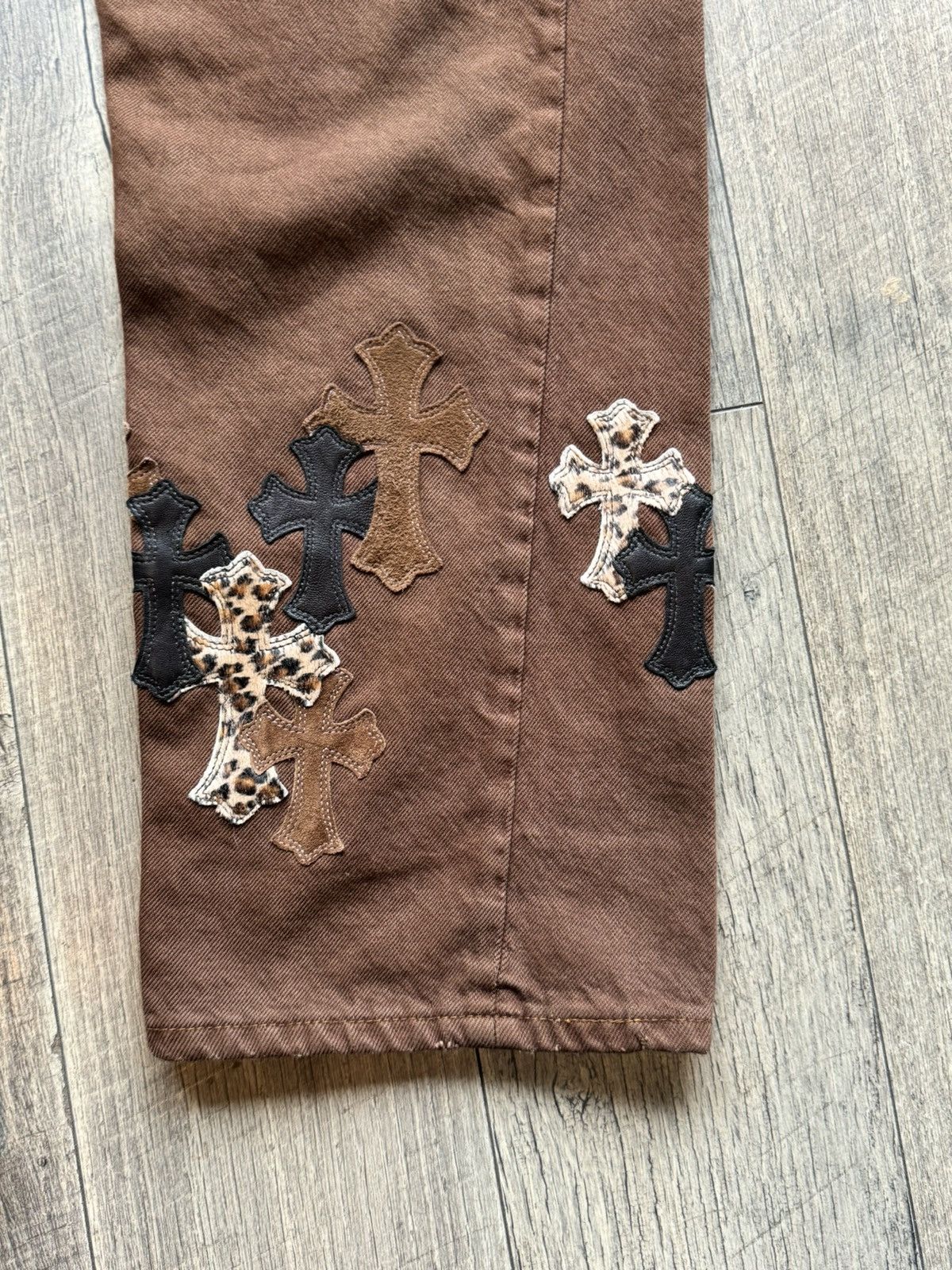 Chrome Hearts Chrome Hearts NYFW Exclusive Levi’s Cross Patch Jeans Size US 36 / EU 52 - 4 Thumbnail