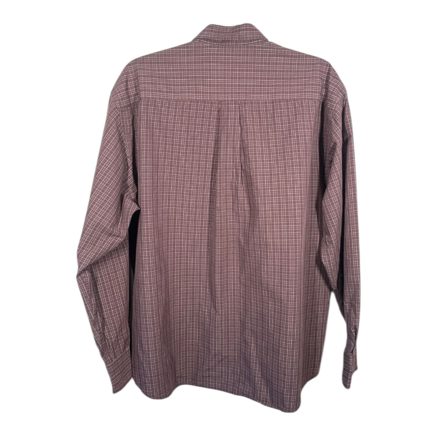 Dockers Haggar Red Button Down Shirt Mens M Long Sleeve Casual Size US L / EU 52-54 / 3 - 2 Thumbnail