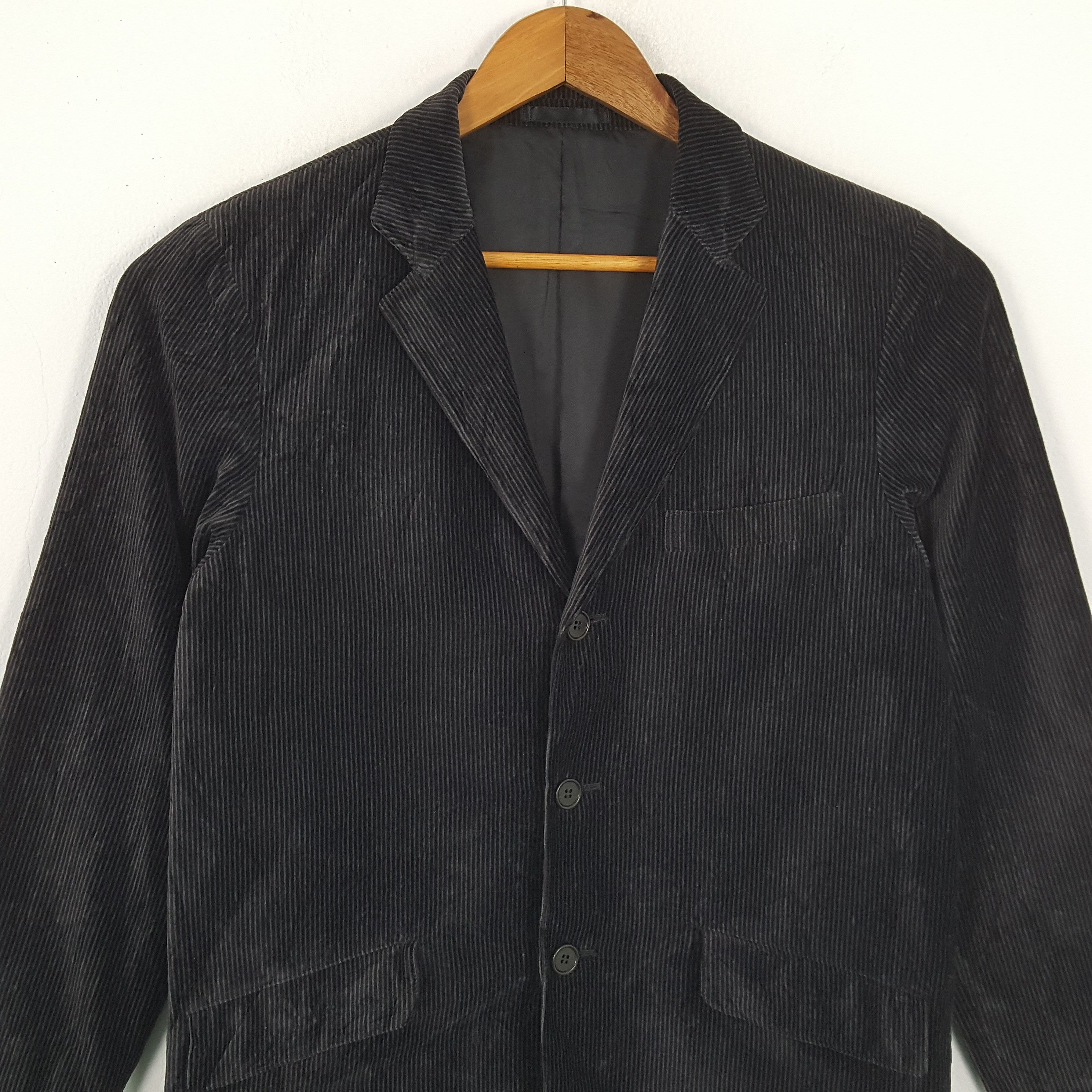 Japanese Brand × Vintage × Yohji Yamamoto Vintage A.A.R YOHJI YAMAMOTO Japanese Designer Velvet Blazer Size 42S - 2 Thumbnail