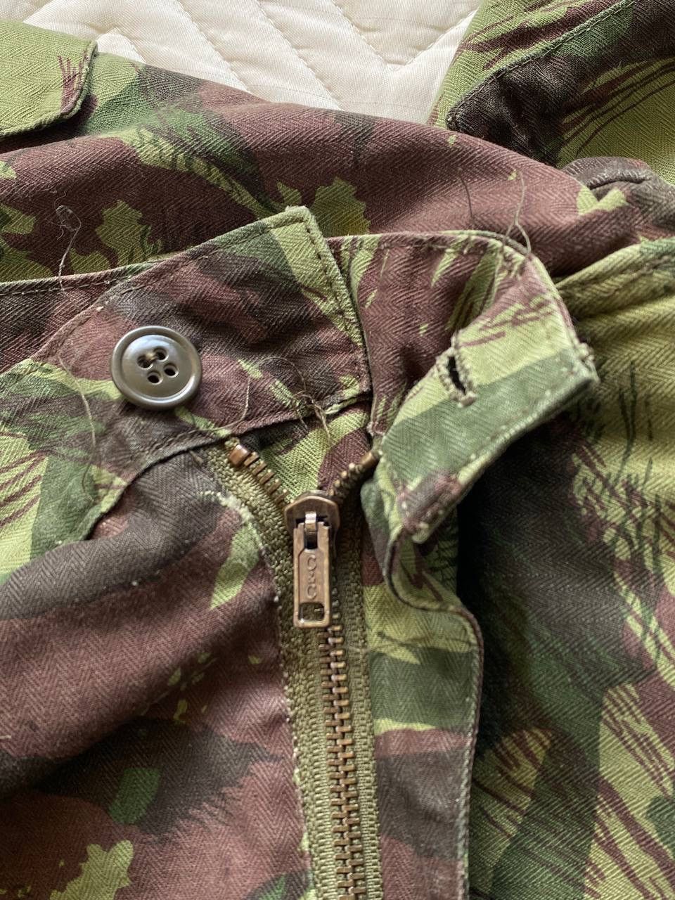 Vintage Issue Vintage 90s Greek Army Pantolan HBT Lizard Camo Pant Size US 37 - 7 Thumbnail