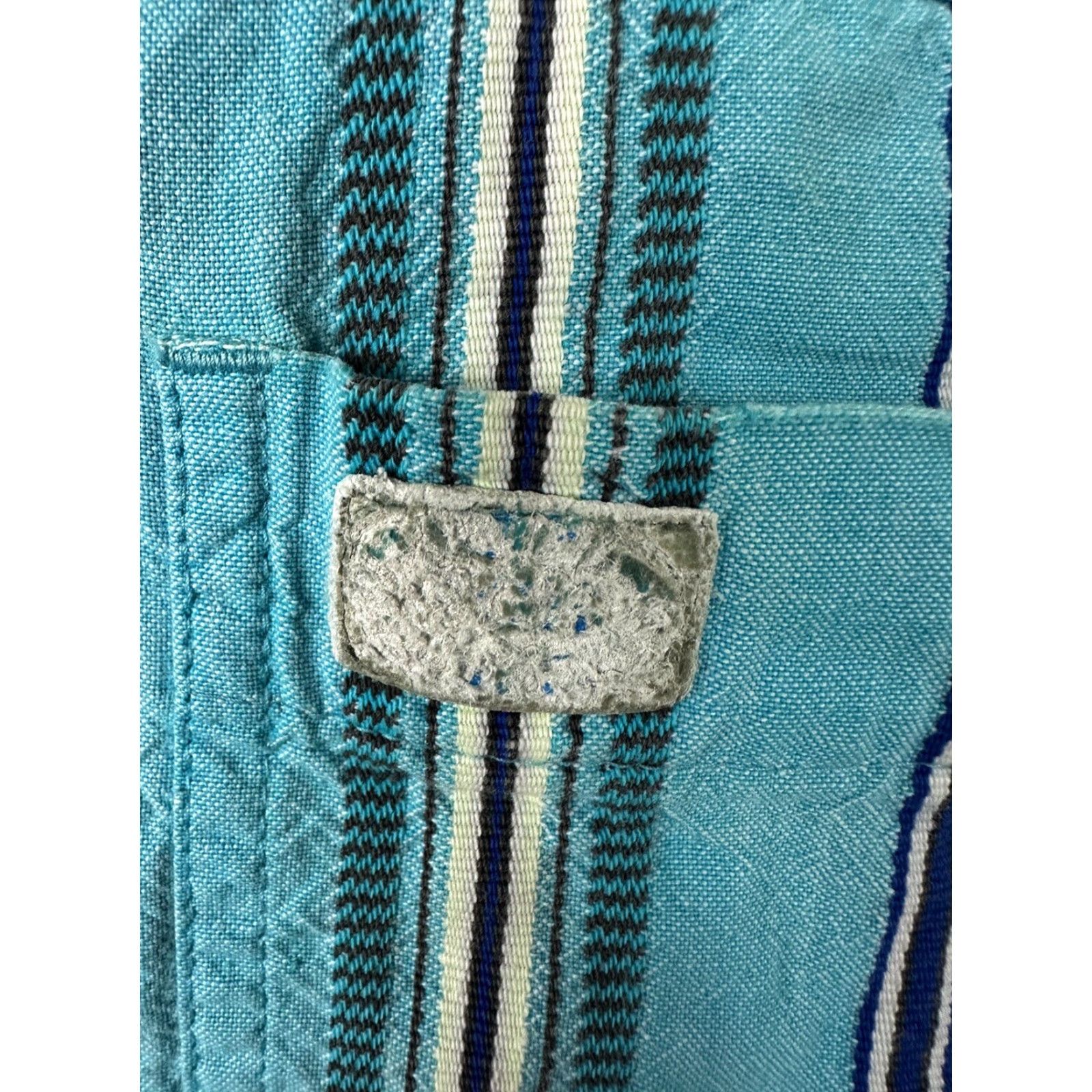 Vintage VINTAGE Pacific Ocean Highway 80s Striped Button-Up Shirt Men M Casual Distressed Blue Surf Skate Hipster Size US M / EU 48-50 / 2 - 4 Thumbnail
