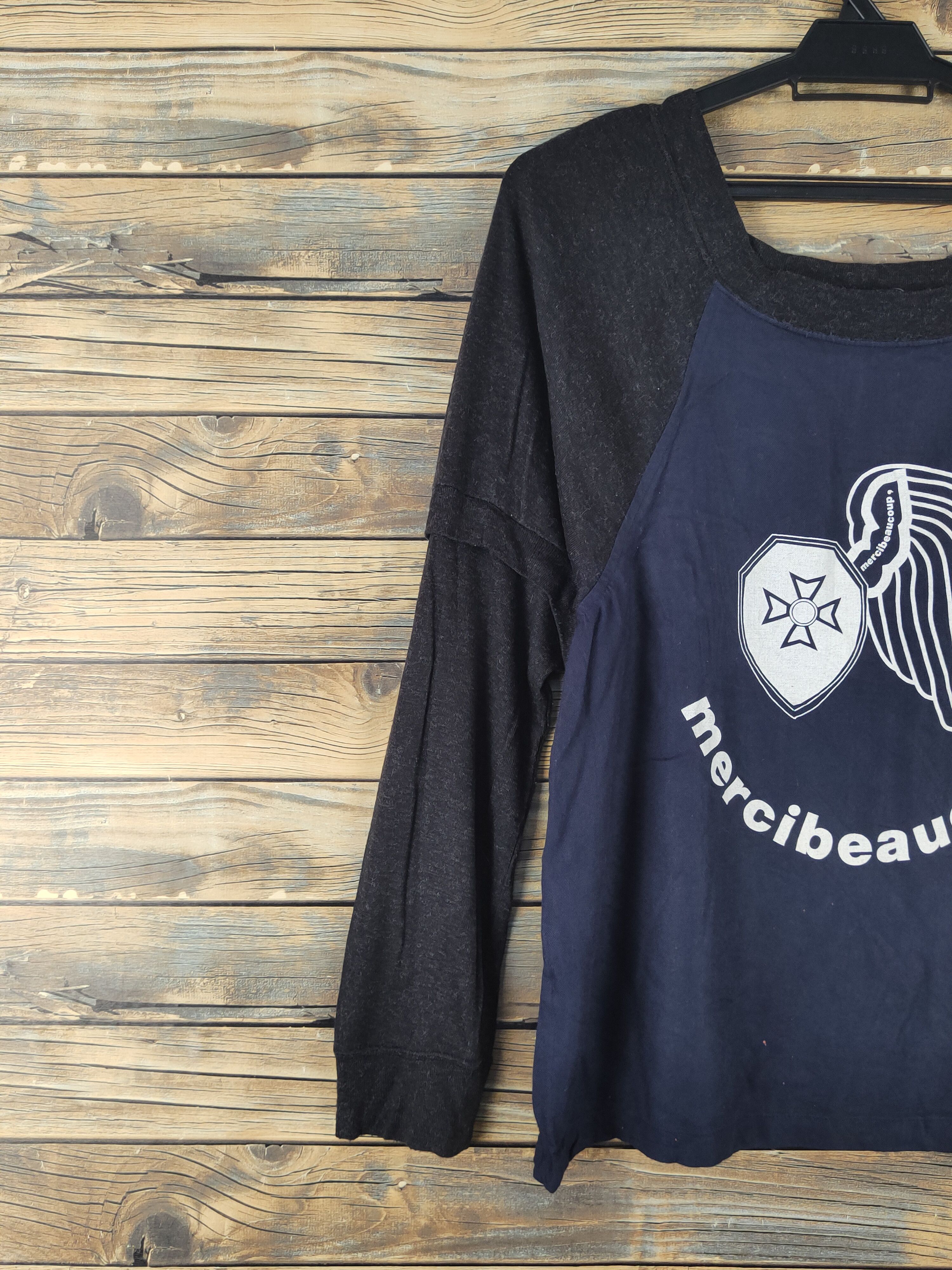 mercibeaucoup Mercibeaucoup Black Long Sleeve T-shirts #W1745 Size M / US 6-8 / IT 42-44 - 4 Thumbnail
