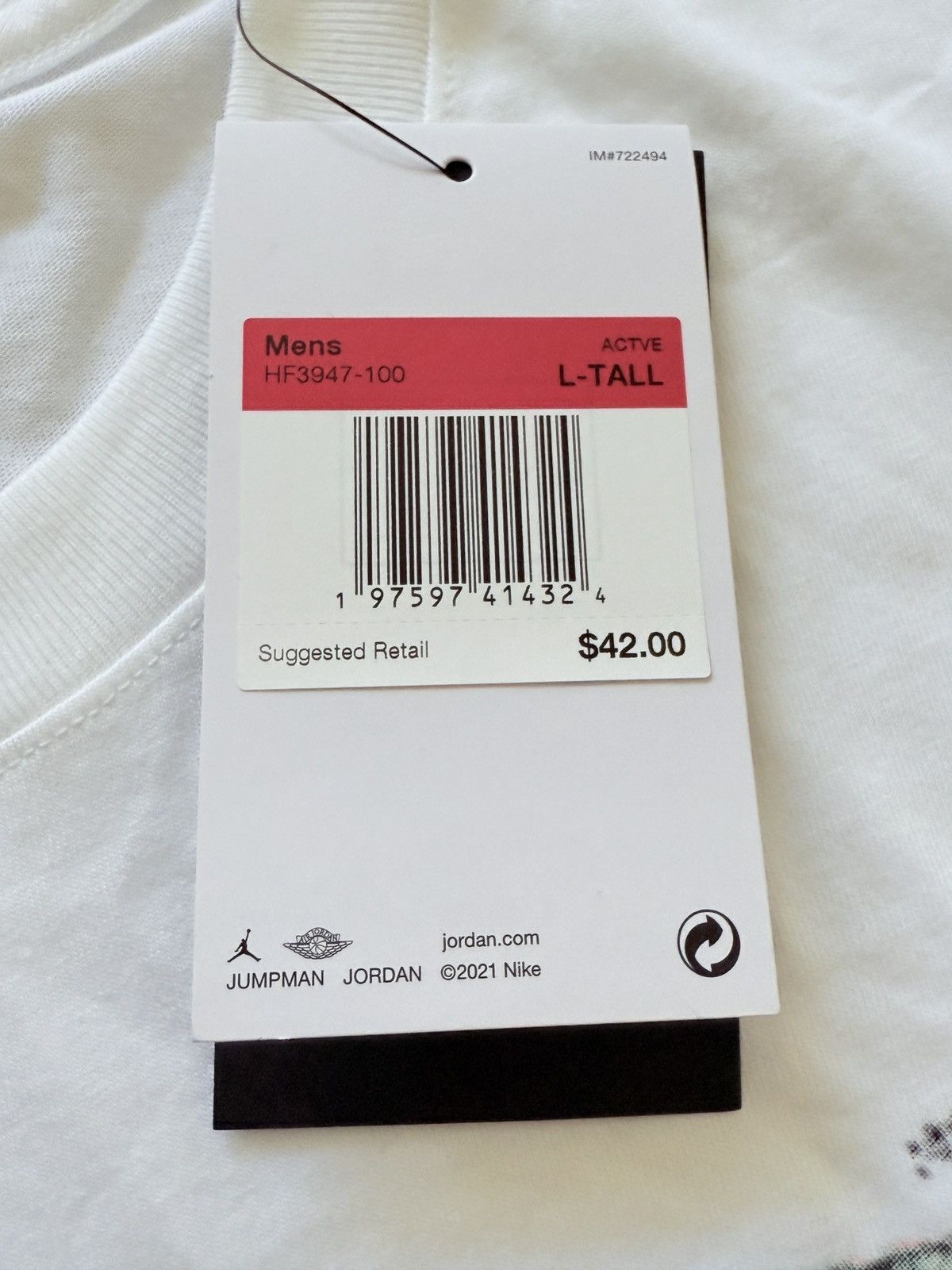 Jordan Brand Jordan Jumpman Jayson Tatum Nike T Shirt Size Large Tall Size US L / EU 52-54 / 3 - 7 Thumbnail