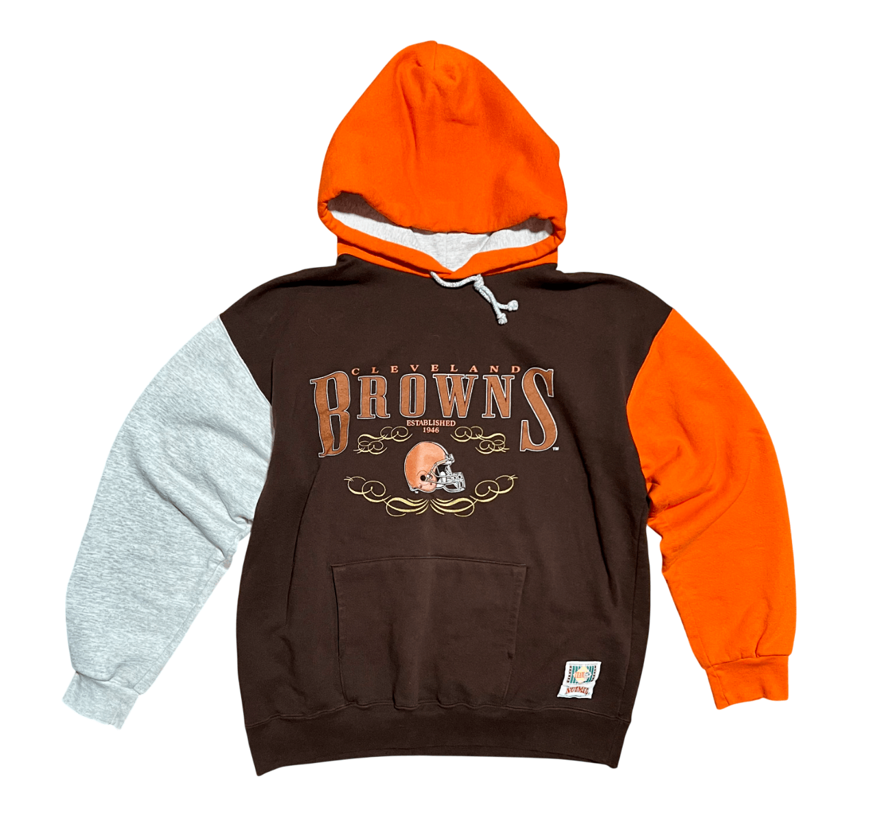 Nutmeg Cleveland Browns Nutmeg Mills 90s Vintage Hoodie Sweatshirt Size US L / EU 52-54 / 3 - 1 Thumbnail