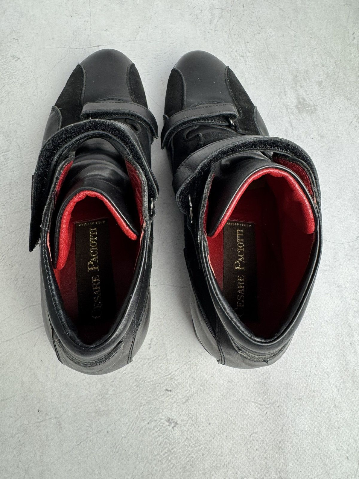 Paciotti Cesare Paciotti Leather Strap Sneakers Black Size US 6 / IT 36 - 9 Thumbnail