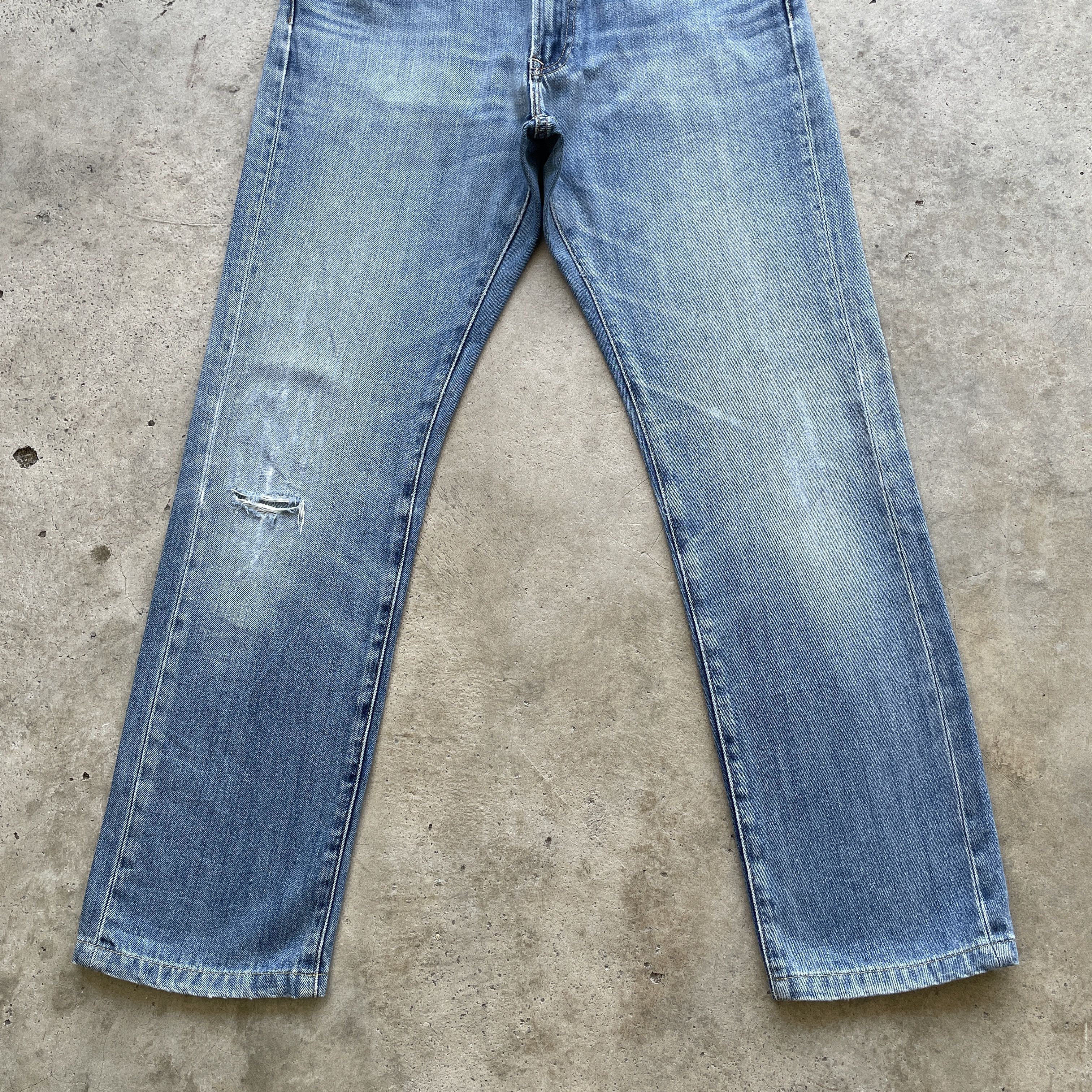 Japanese Brand VINTAGE JAPANESE DISTRESSED JEANS FADED PANTS DENIM W32x30 Size US 32 / EU 48 - 4 Thumbnail