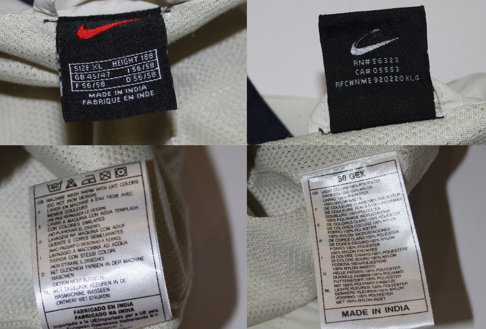 Nike Vintage 90's Nike Track Jacket Zip Size US XL / EU 56 / 4 - 10 Thumbnail