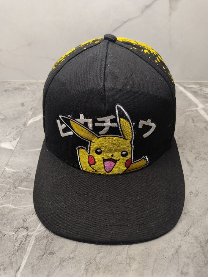 Japanese Brand × Pokemon Pikachu Pokemon Big logo Cap Hat Size ONE SIZE - 2 Thumbnail