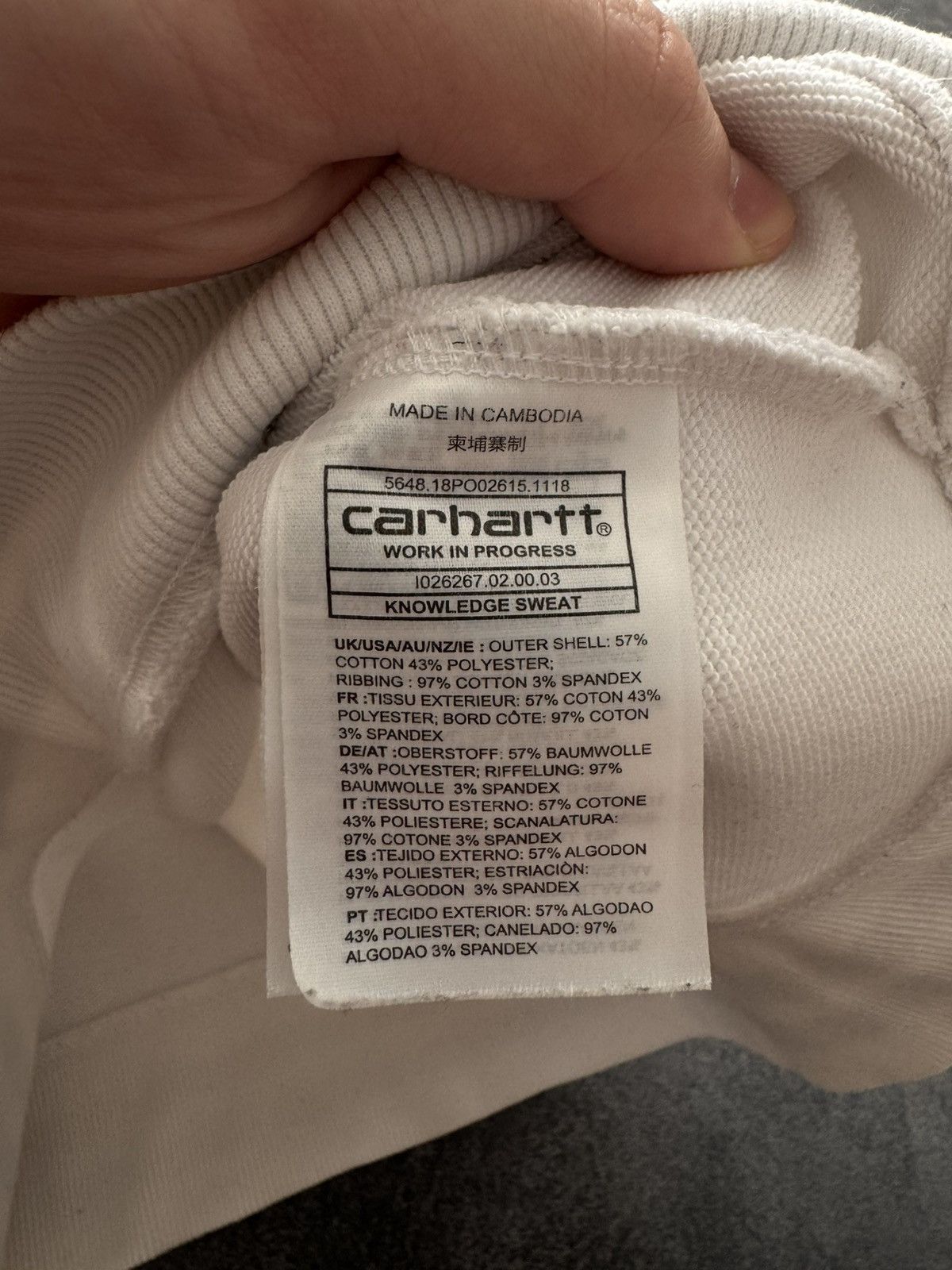 Carhartt CARHARTT BOXY COLLEGE BIG LOGO Y2K VINTAGE SWEATSHIRT Size US M / EU 48-50 / 2 - 10 Thumbnail