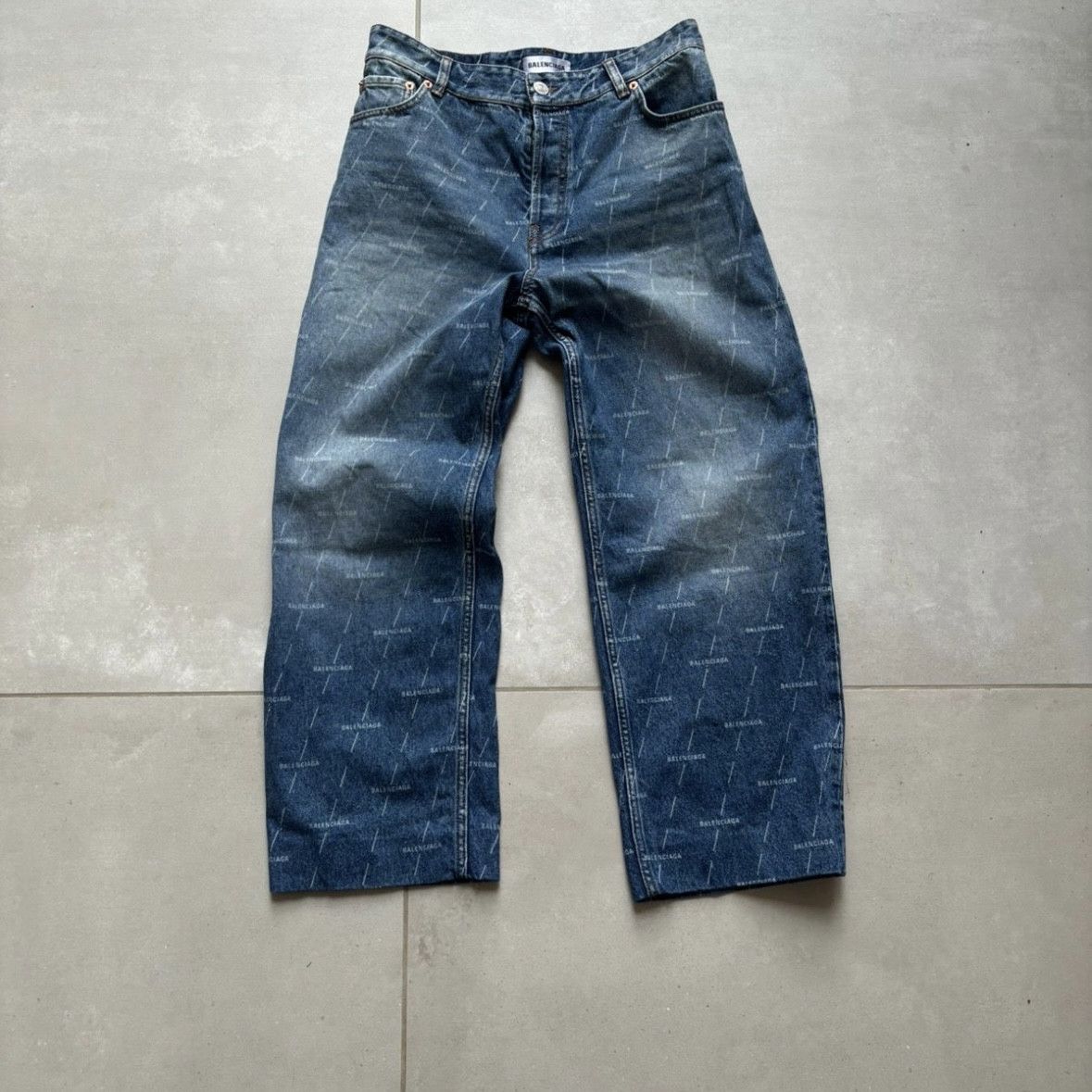 Balenciaga Balenciaga Logo Print Denim Size US 28 / EU 44 - 1 Thumbnail