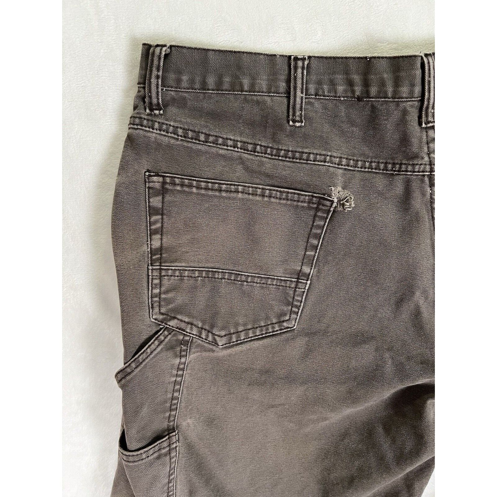 Vintage Vintage Big Smith Brown Carpenter Canvas Shorts Size 40 Dist Size US 40 / EU 56 - 12 Thumbnail
