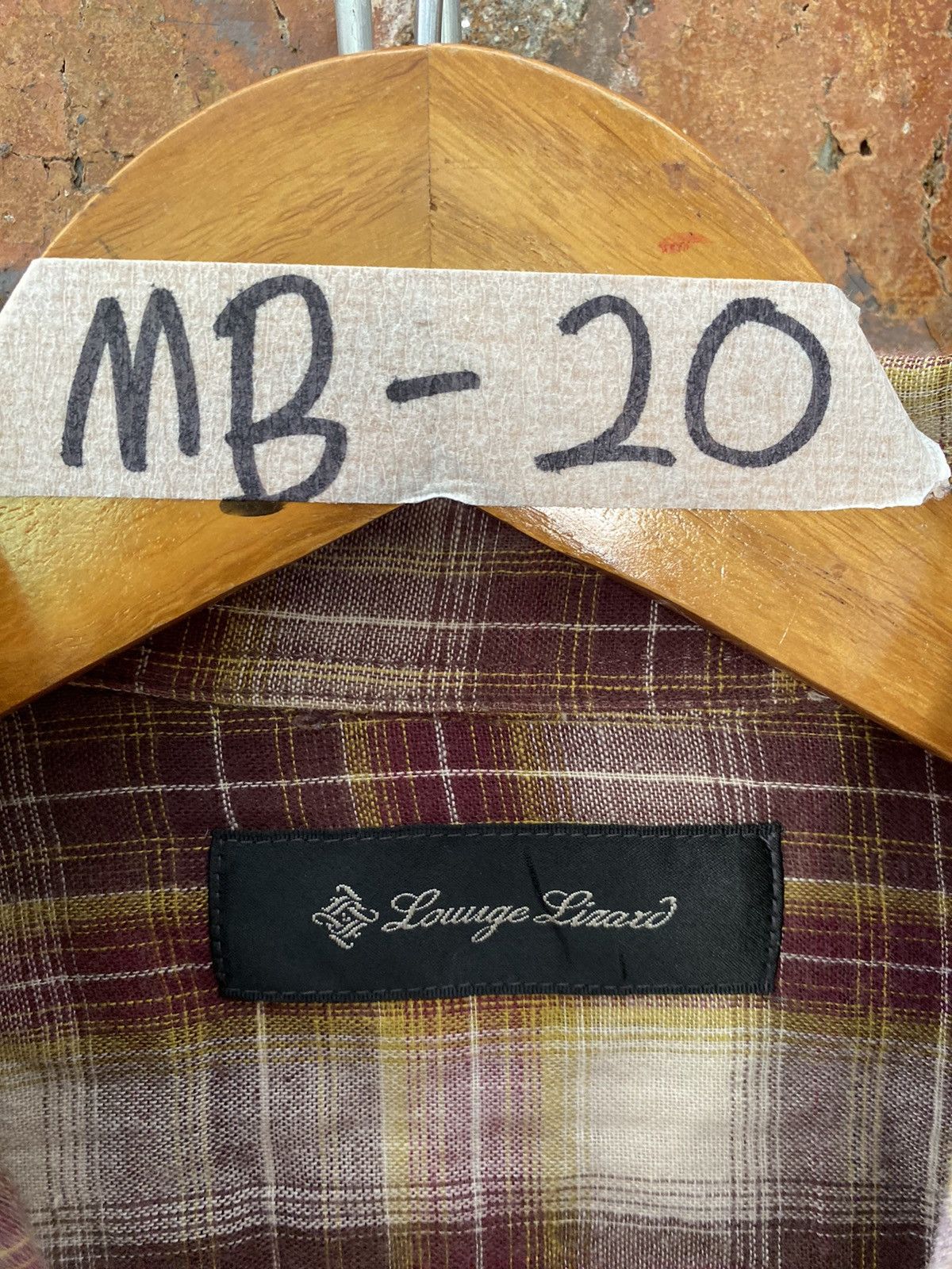 Lounge Lizard 1990s Check Shadow shirt Size US M / EU 48-50 / 2 - 7 Thumbnail