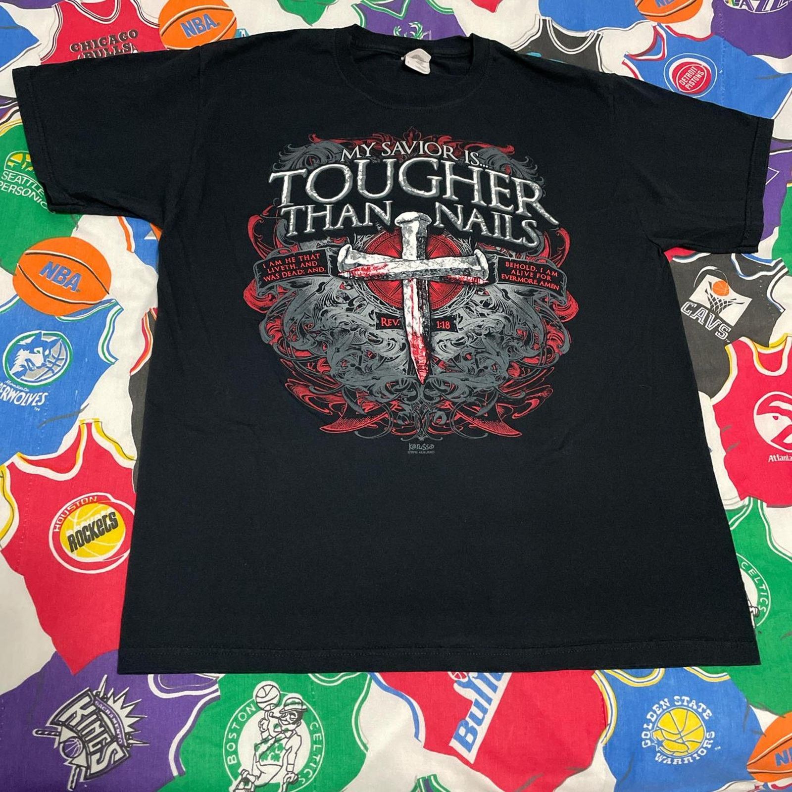 Vintage Y2K 2012 Jesus God Church Bible Verse Book Tee Size US L / EU 52-54 / 3 - 1 Thumbnail