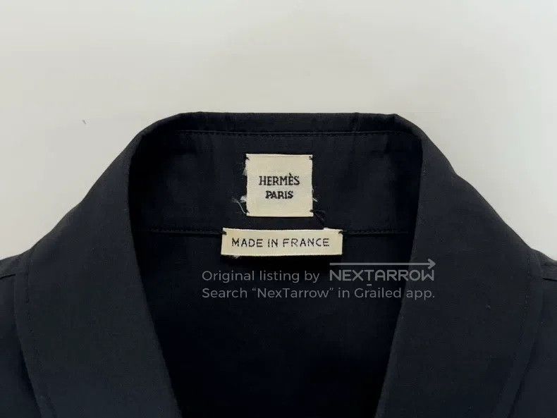 Hermes Hermes Black and Silver Shirt Size S / US 4 / IT 40 - 5 Thumbnail