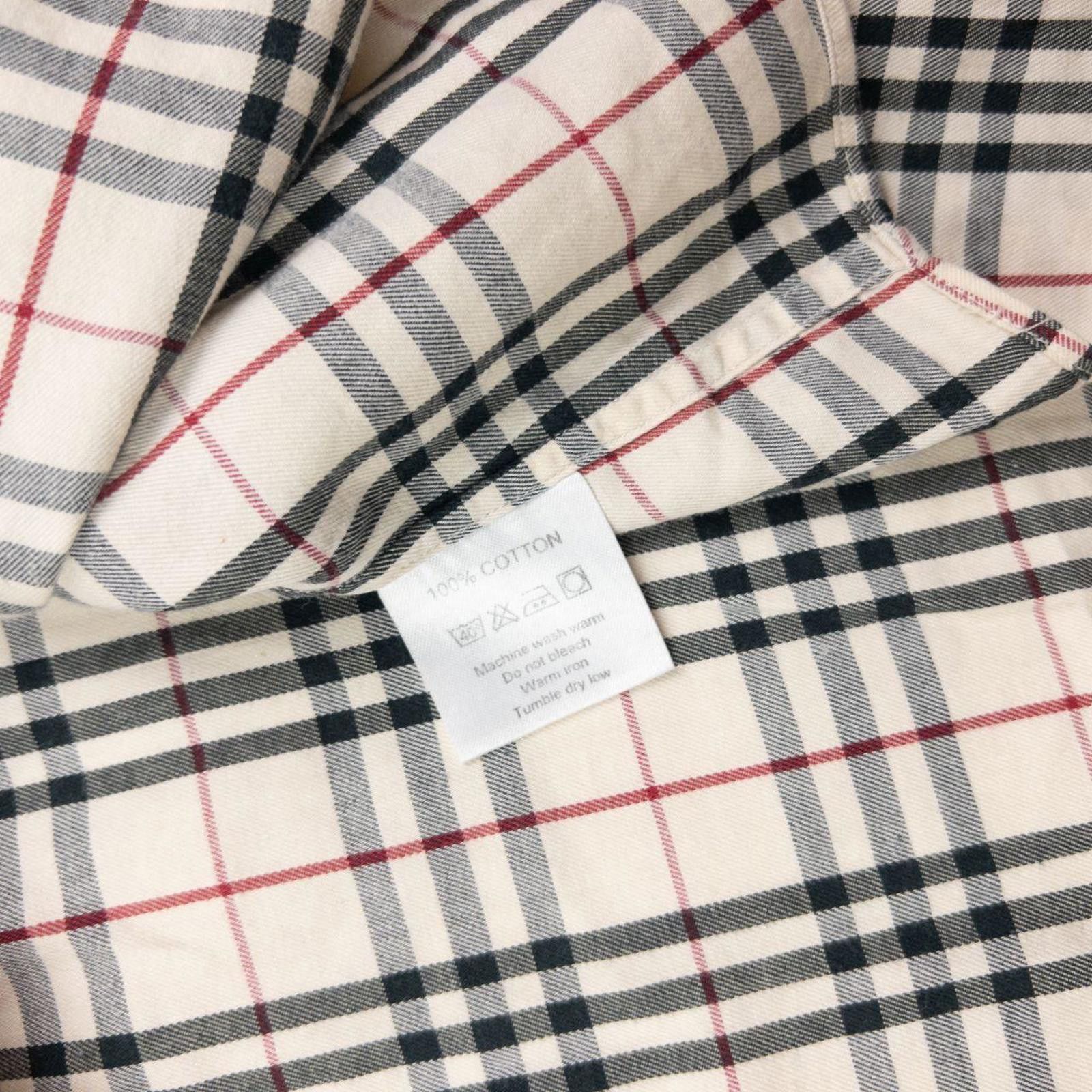 Burberry Vintage Burberry Nova Check Long Sleeve Button Up Shirt XL Size US XL / EU 56 / 4 - 7 Thumbnail